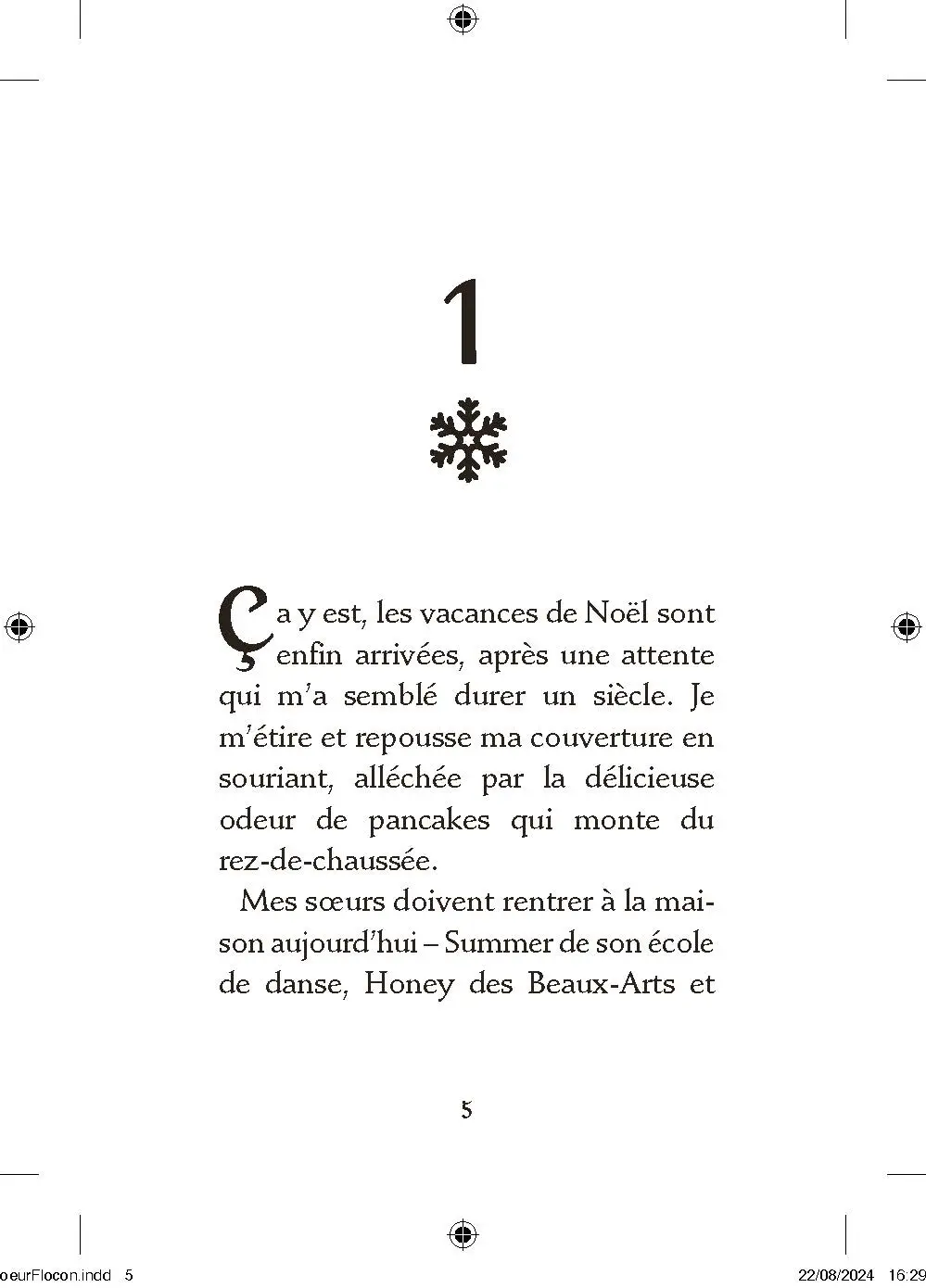 Coeur flocon - Les filles au chocolat 9.5 - Une romance parfaite pour Noël - dès 11 ans - Roman - 9782095038540 - Pages intérieures 01