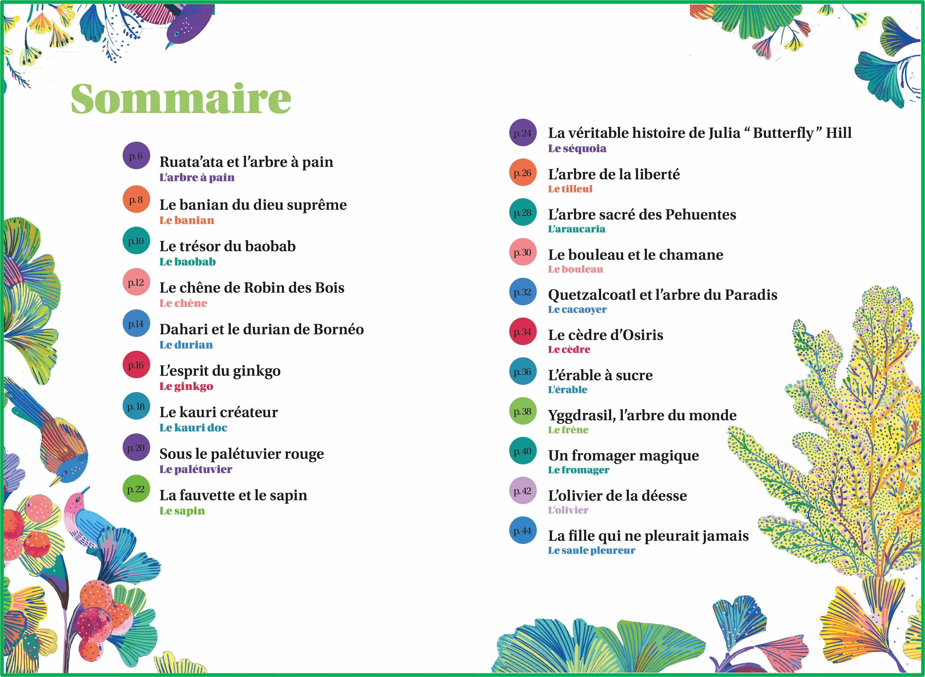 Arbres légendaires - Album documentaire illustré des mythes et légendes des arbres - Dès 8 ans - Livre documentaire - 9782095045869 - Pages intérieures 01