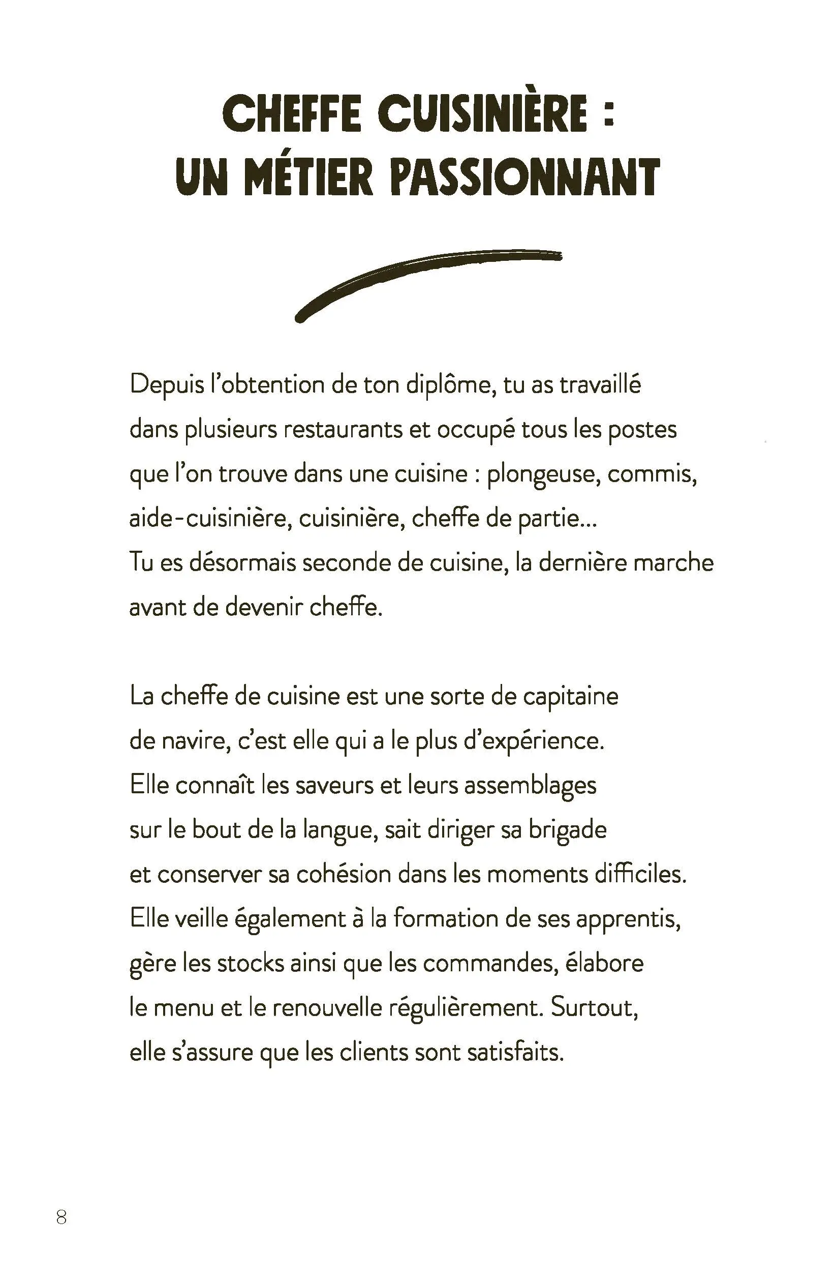 Tu es le héros - Dans la peau d'une cheffe - Livre-jeu d'aventures avec 20 combinaisons et fins différentes pour enfants dès 8 ans - Roman - 9782095046323 - Pages intérieures 01