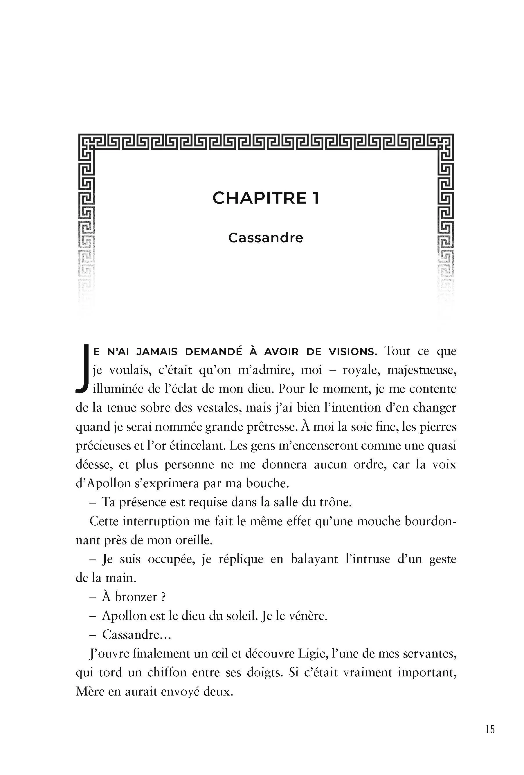 La Malédiction de l'Oracle - Edition Collector - Une romantasy Enemies-to-lovers F/F qui réinvente la guerre de Troie  - Roman - 9782095048198 - Pages intérieures 01