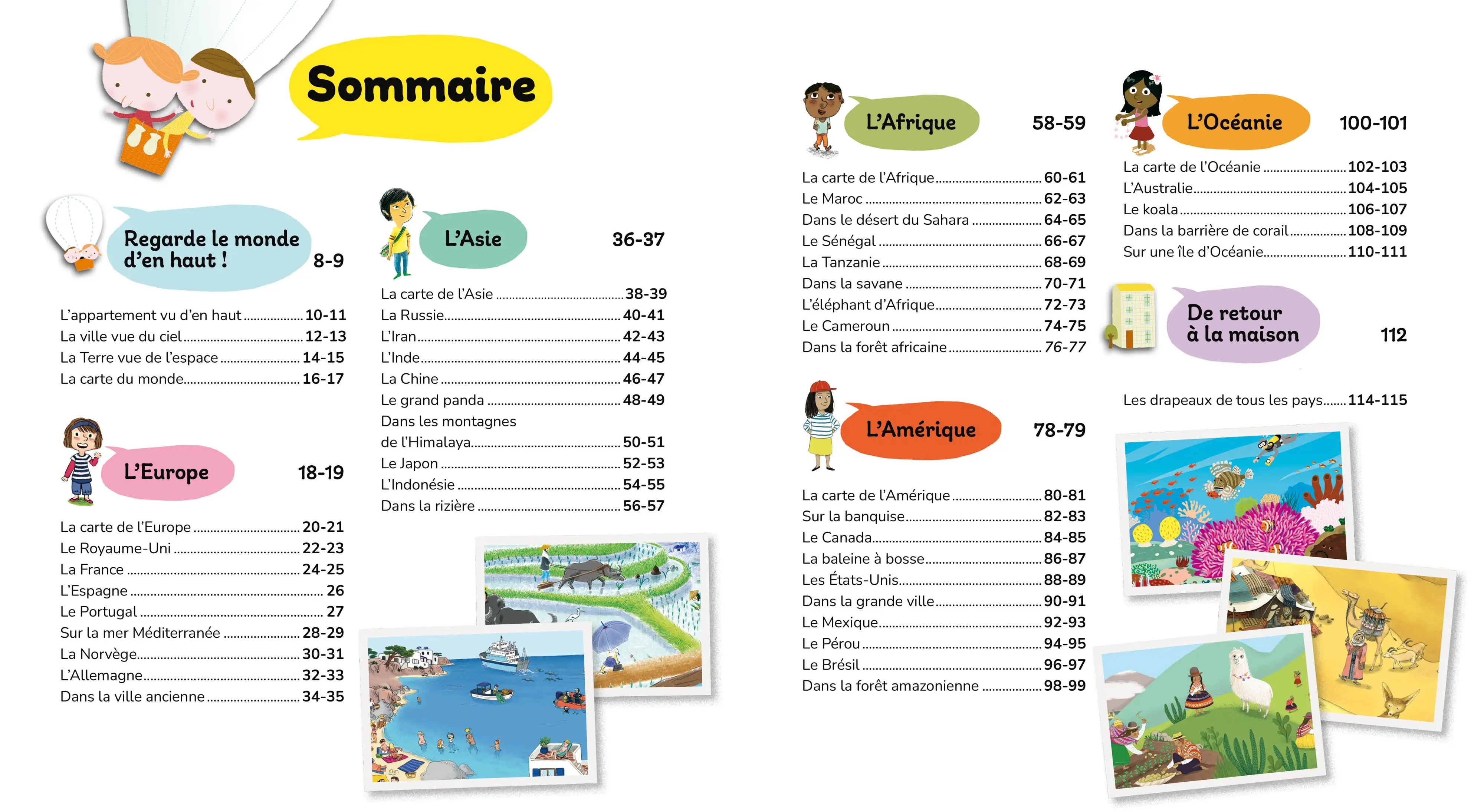 Mon premier atlas Nathan - Pour voyager et s'ouvrir au monde - dès 4 ans  - Livre documentaire - 9782095051020 - Pages intérieures 01