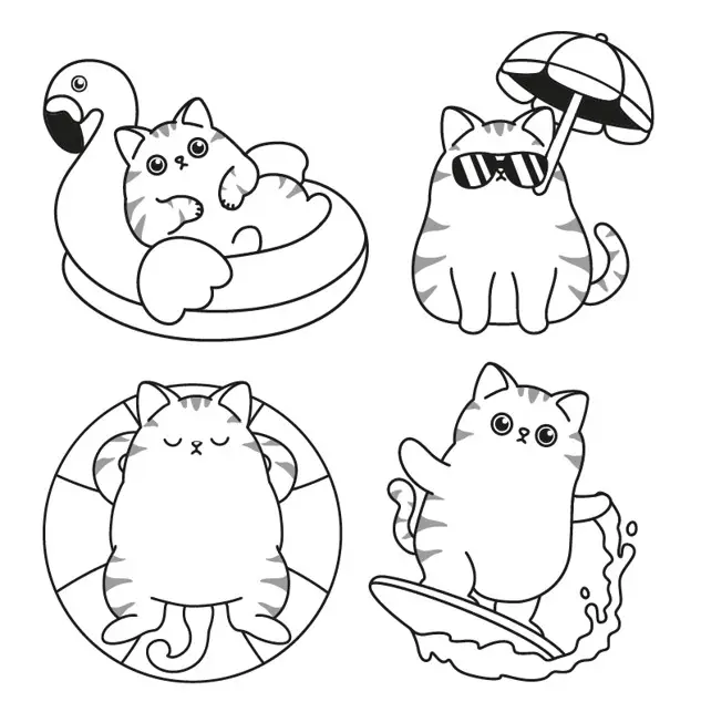 Mon petit monde cosy, So cute - Livre de coloriage kawaii avec 30 illustrations adorables - tout public - Cahier d'activités - 9782095057732 - Pages intérieures 01