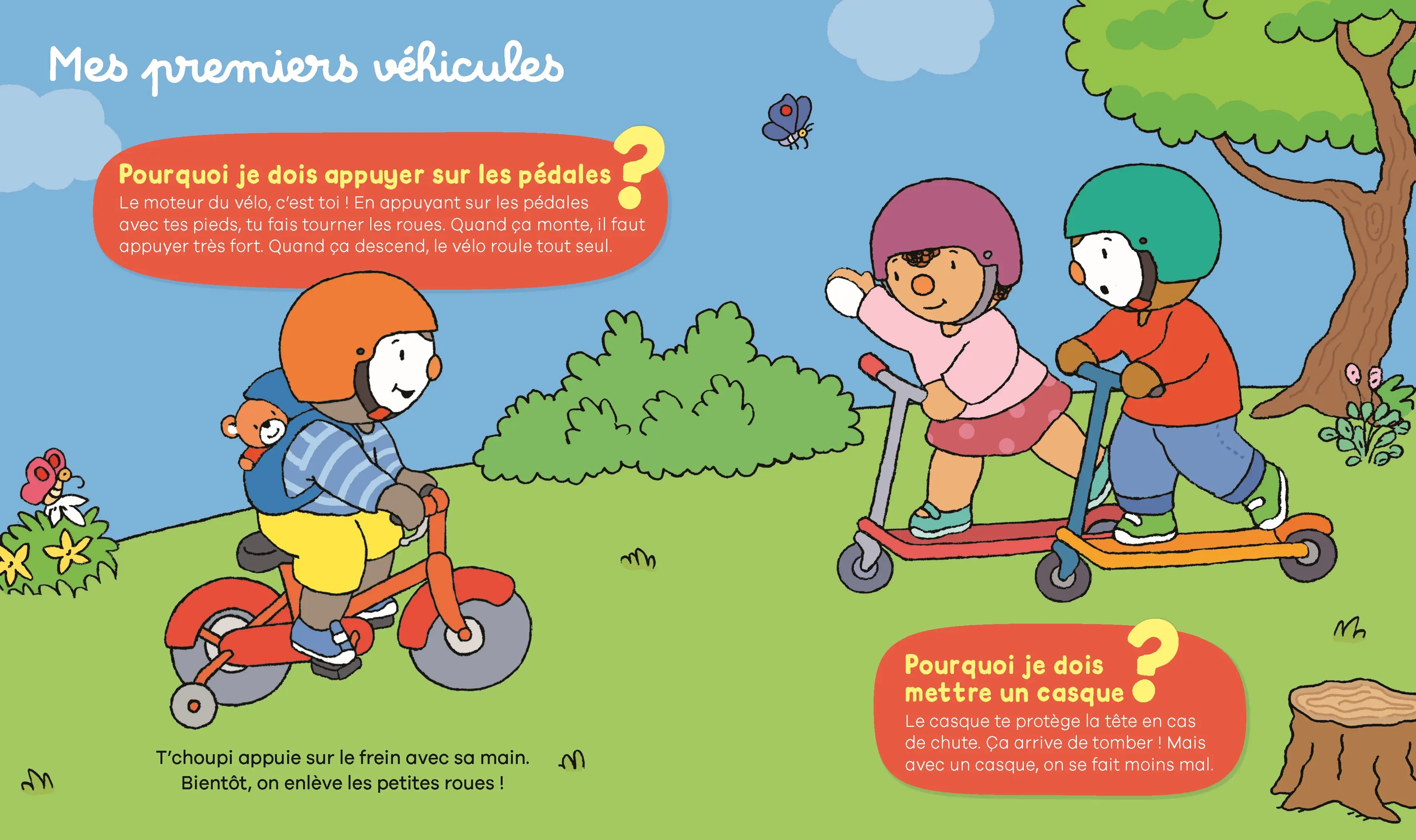 Les pourquoi de T'choupi - les véhicules - 24 questions réponses à lire dès 2 ans - Livre documentaire - 9782095058166 - Pages intérieures 01