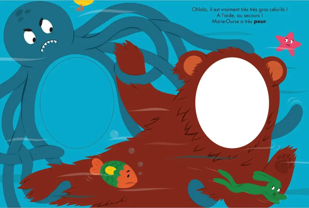 Marie-Ourse n'en fait qu'à sa tête ! - Un album qui fait participer l'enfant - dès 2 ans - Livre d'éveil - 9782095044558 - Pages intérieures 02
