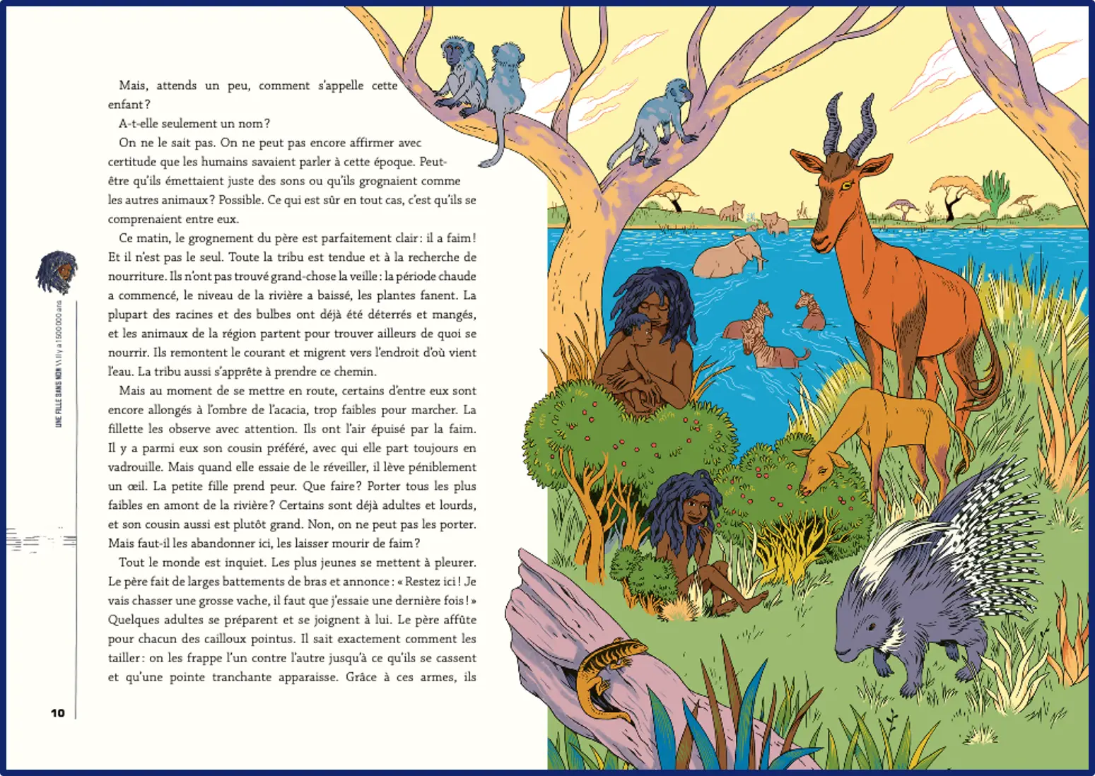 L'histoire de l'humanité racontée par des enfants - De la Préhistoire au XXe siècle - Documentaire illustré dès 8 ans - Livre documentaire - 9782095047894 - Pages intérieures 02