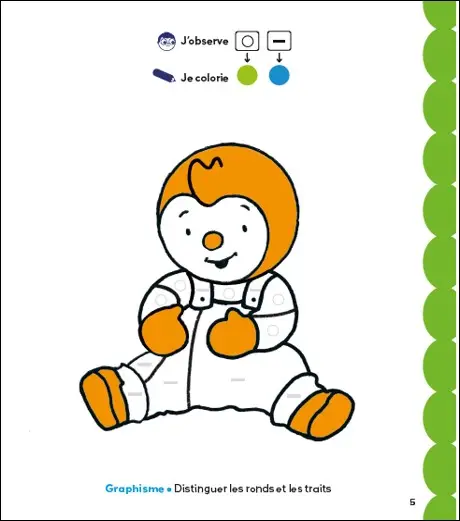 T'choupi Coloriages malins 2-3 ans Toute petite section - Graphisme et nombres - Cahier d'activités - 9782095049683 - Pages intérieures 02