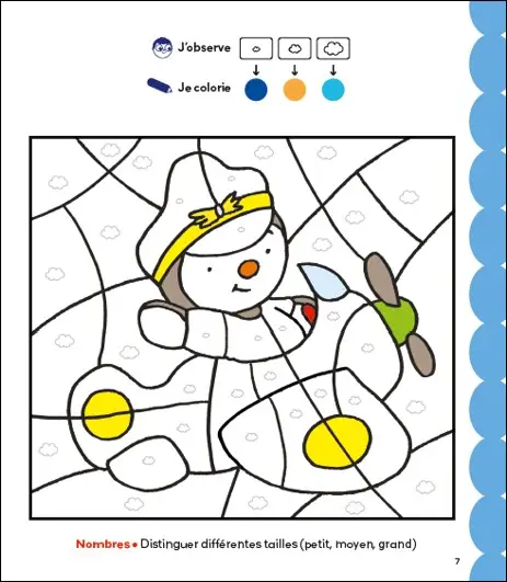 T'choupi Lettres et nombres 3-4 ans petite section - Coloriages malins - Cahier d'activités - 9782095049690 - Pages intérieures 02