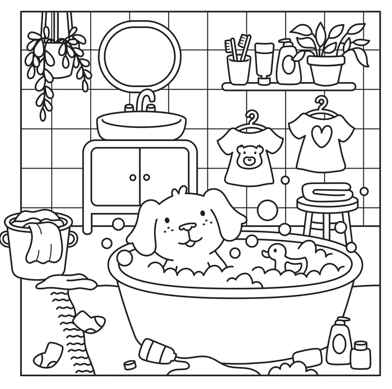 Mon petit monde cosy - Home sweet home ! - 30 coloriages adultes qui célèbrent le bonheur d'être à la maison - Adulte - Cahier d'activités - 9782095062347 - Pages intérieures 02