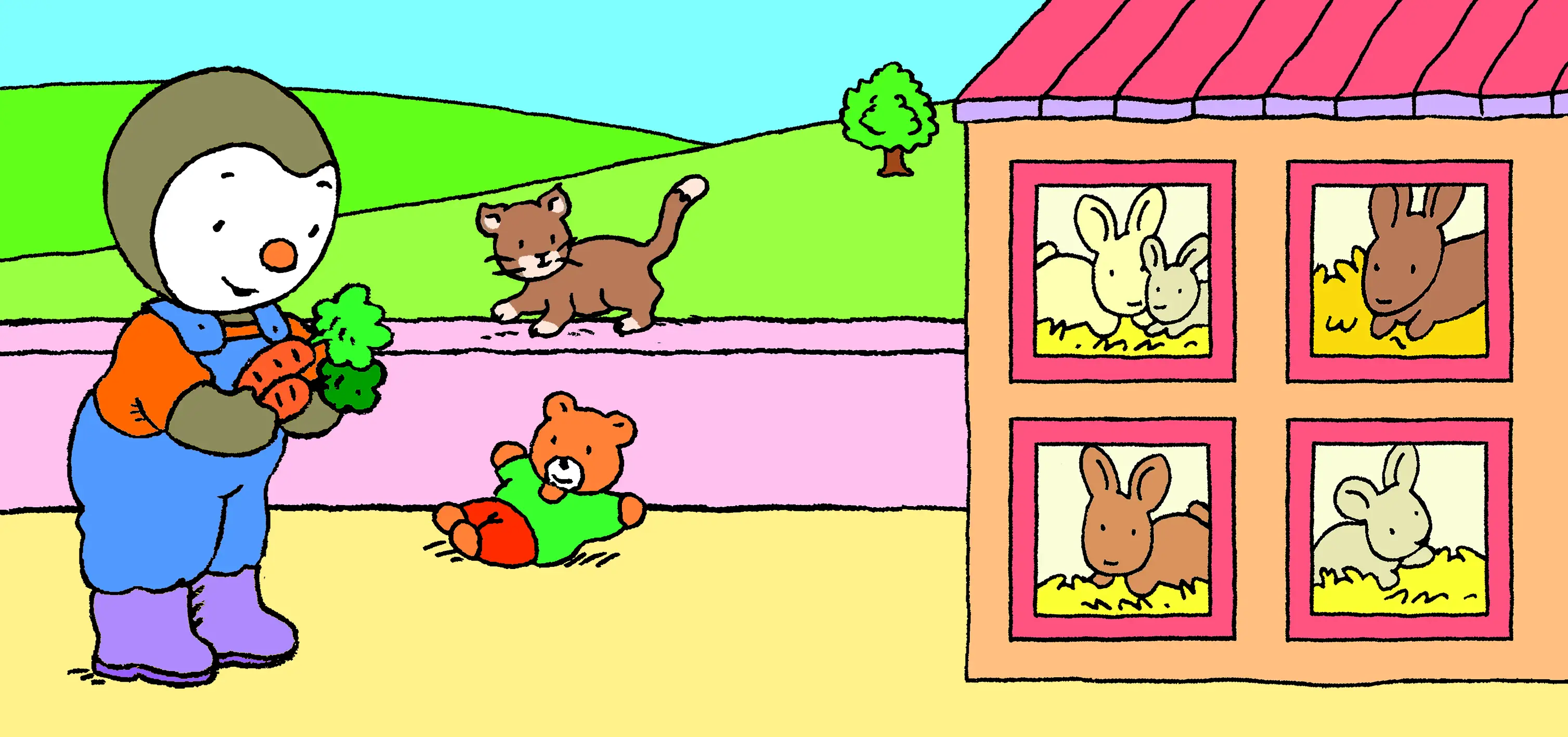 T'choupi surprises à la ferme - Dès 1 an - Livre d'éveil - 9782092590232 - pages intérieures 03