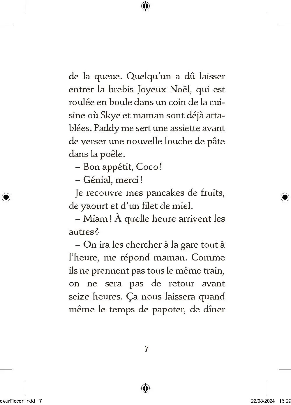 Les filles au chocolat - Tom 9.5 Coeur flocon - Roman - 9782095038557 - Pages intérieures 03