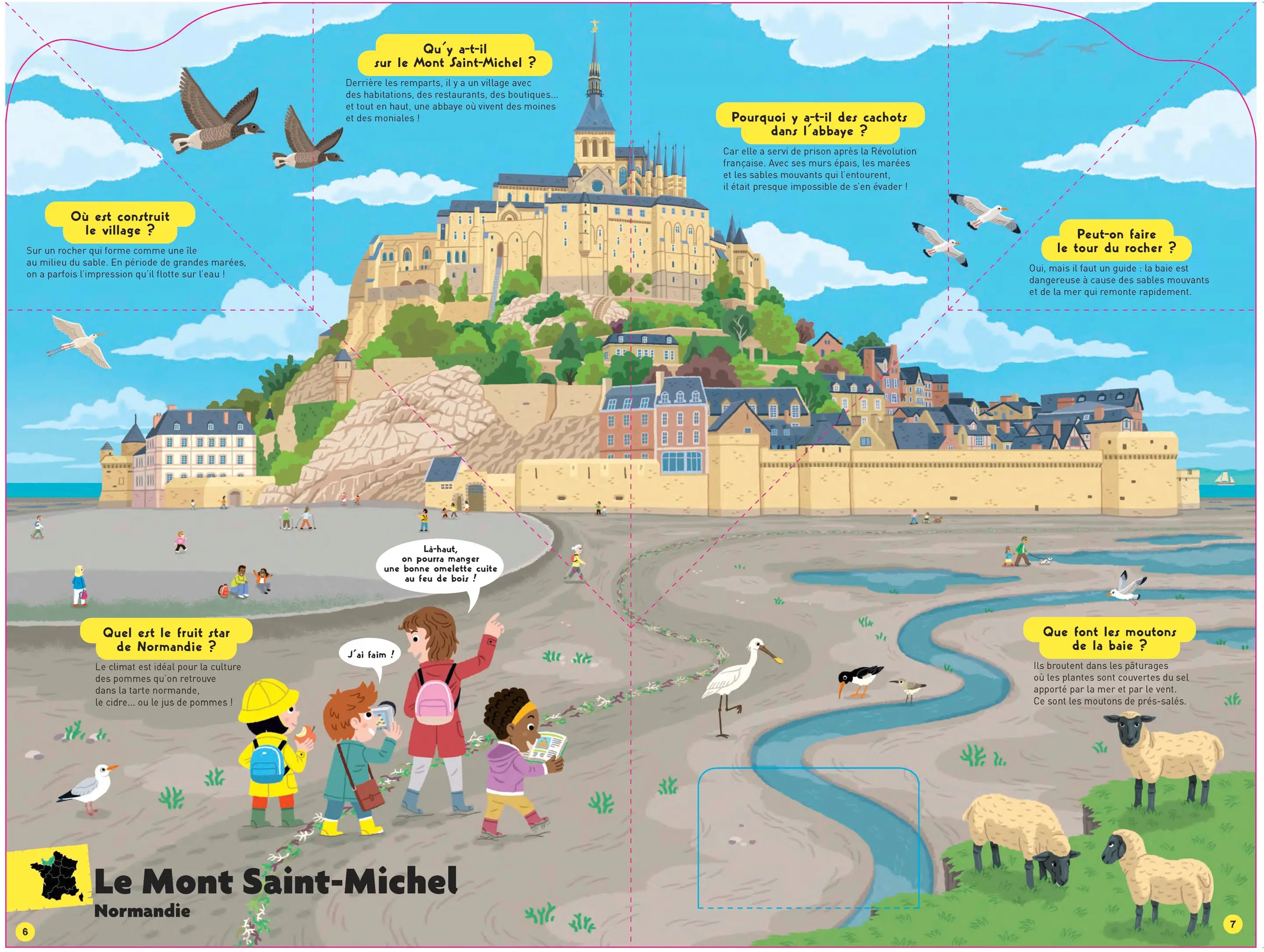 Le Kididoc de la France - Livre documentaire animé - Découverte des 13 régions de France et des Outremer - Livre documentaire - 9782095043674 - Pages intérieures 03