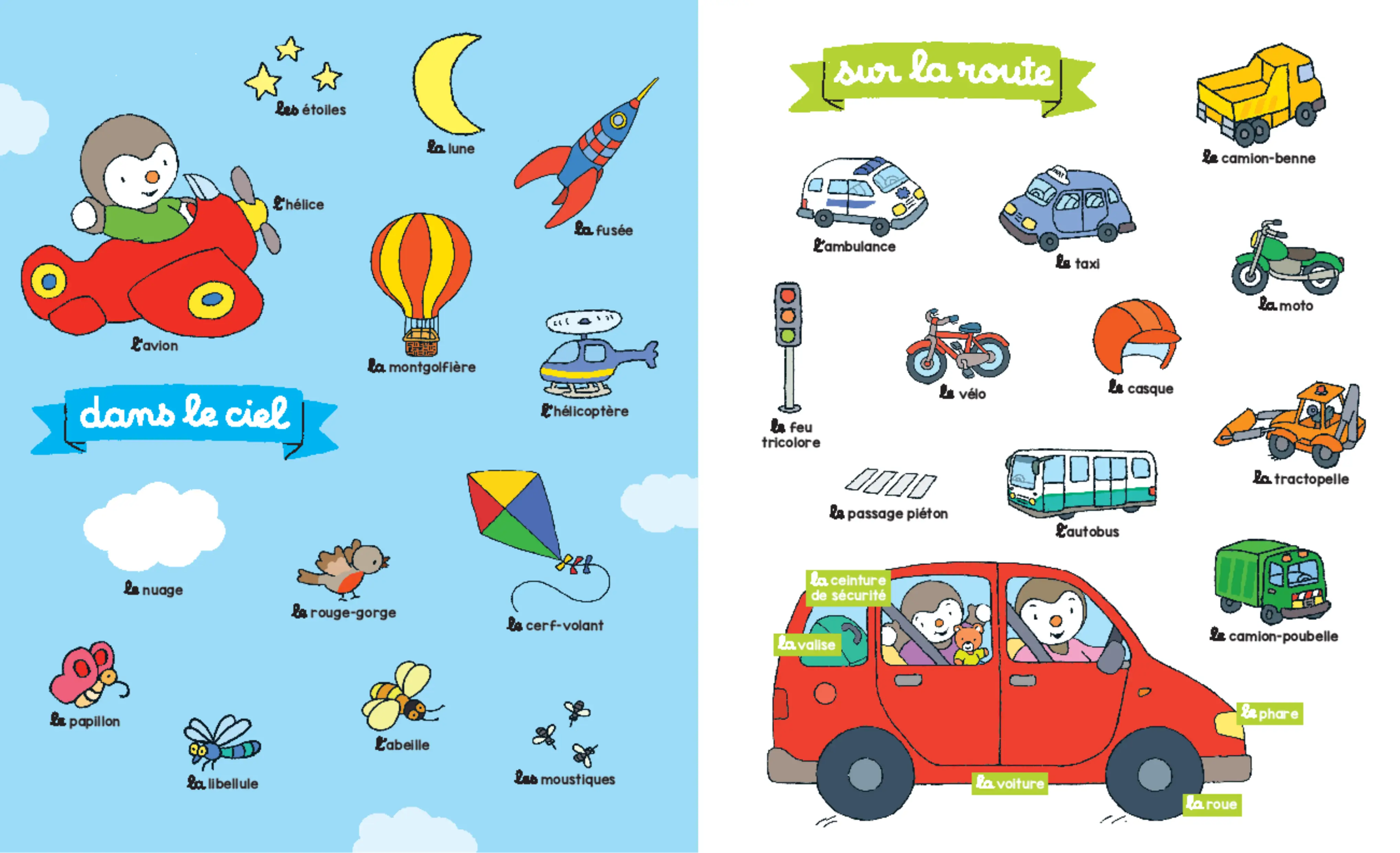 T'choupi - Mes 500 premiers mots | Grand imagier pour l'apprentissage du vocabulaire - Dès 1 an - Album(s) - 9782095044138 - Pages intérieures 03