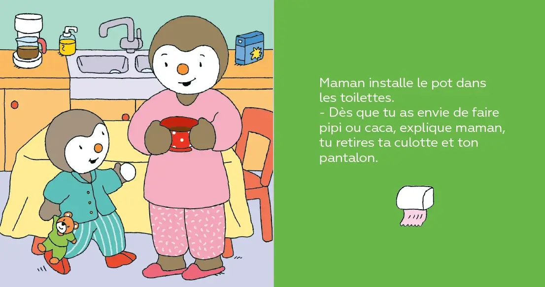 T'choupi ne met plus de couches - une histoire à lire et à écouter - dès 2 ans - Album(s) - 9782095044428 - Pages intérieures 03