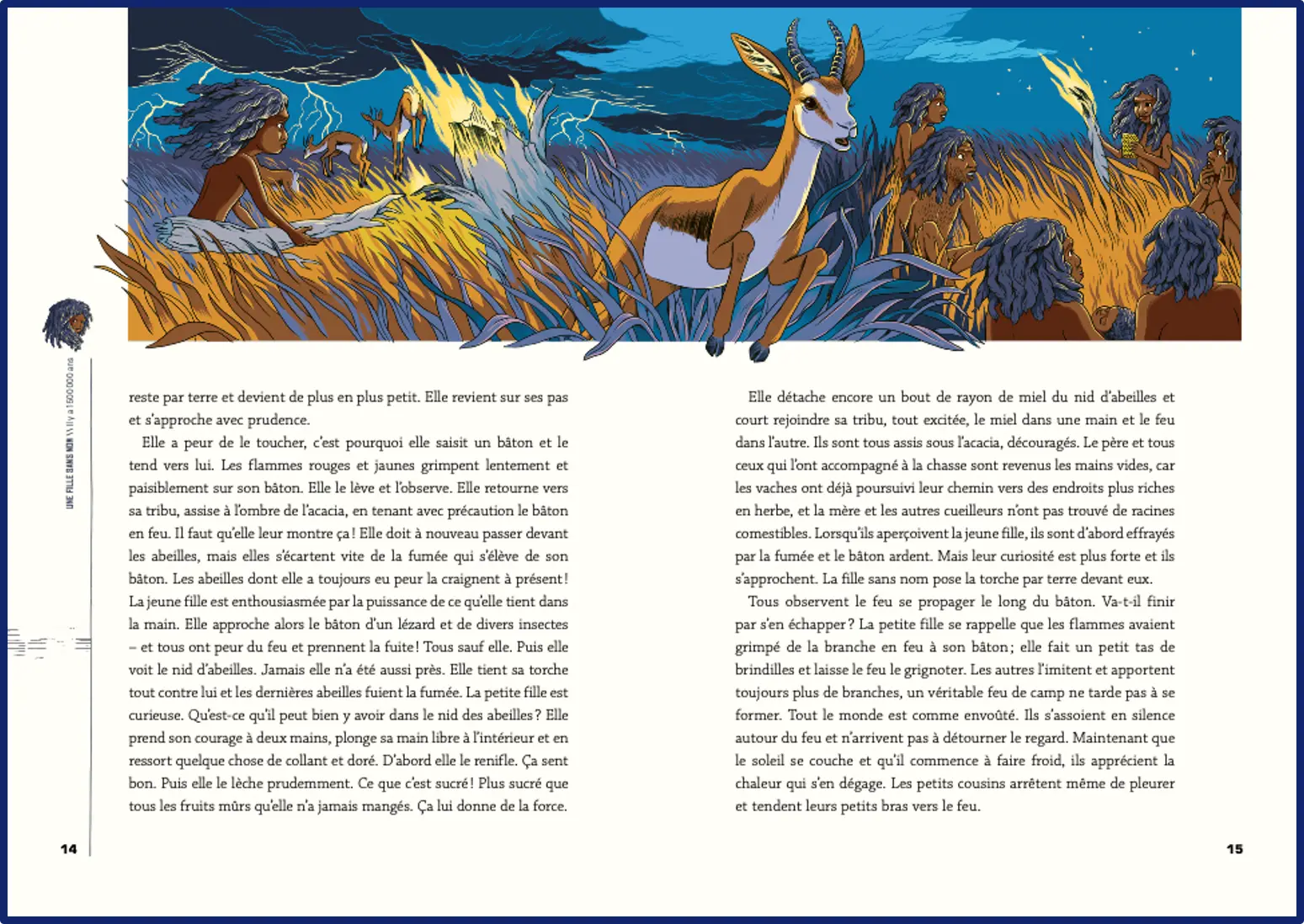L'histoire de l'humanité racontée par des enfants - De la Préhistoire au XXe siècle - Documentaire illustré dès 8 ans - Livre documentaire - 9782095047894 - Pages intérieures 03