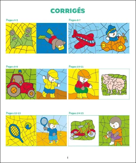 T'choupi Lettres et nombres 3-4 ans petite section - Coloriages malins - Cahier d'activités - 9782095049690 - Pages intérieures 03