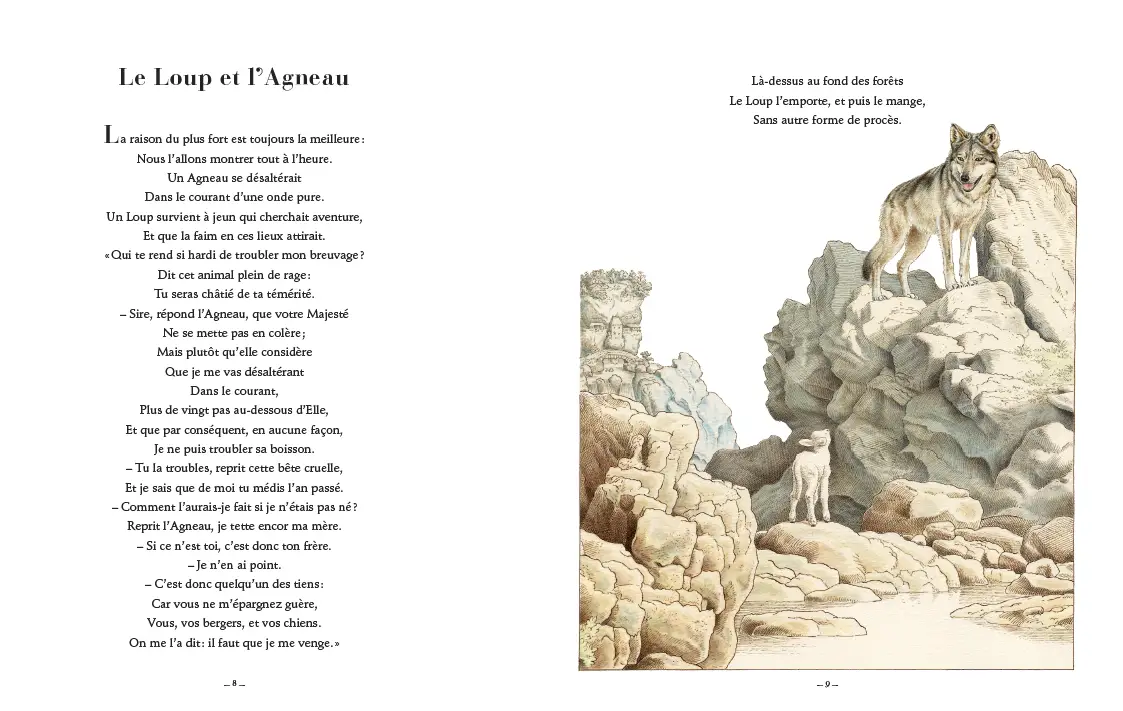 Les fables de la Fontaine - Classique de la littérature pour enfants dès 7 ans - Édition collector illustrée - Album(s) - 9782095051471 - Pages intérieures 03