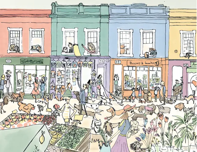 Cherche et trouve - Les chiens à Londres -  Livre-jeu d'observation pour enfants dès 6 ans - Album(s) - 9782095052522 - Pages intérieures 03