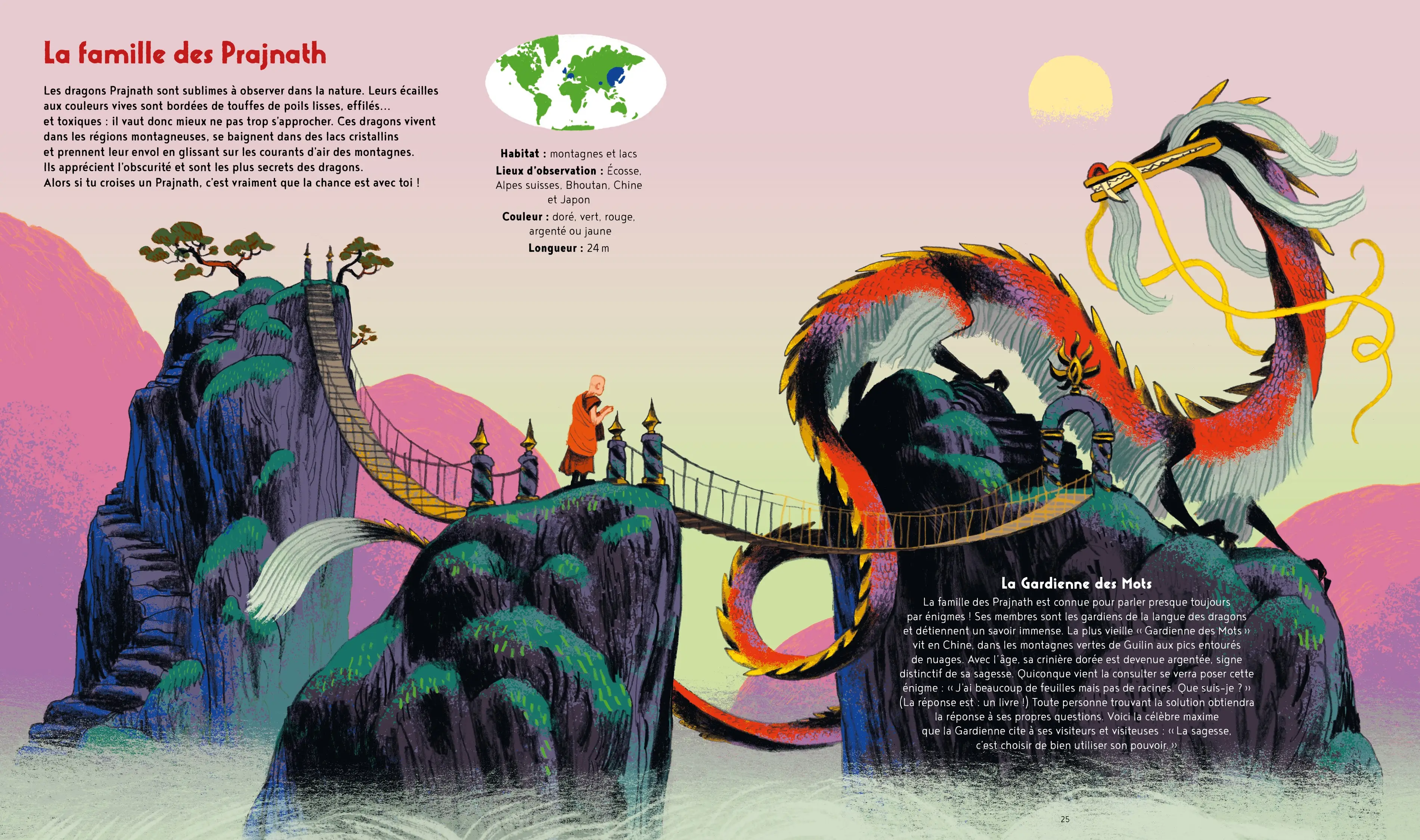 La vie secrète des dragons - Guide complet des espèces de dragons - Pour les passionnés de créatures fantastiques dès 7 ans - Livre documentaire - 9782095053222 - Pages intérieures 03