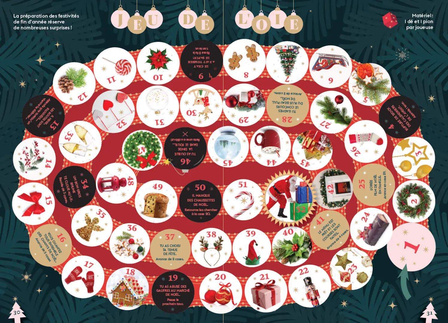 Le Cahier des Vacances de Noël - 64 pages de jeux drôles et variés pour se cultiver et s'amuser - Idée cadeau Secret Santa - Cahier de vacances - 9782095057466 - Pages intérieures 03