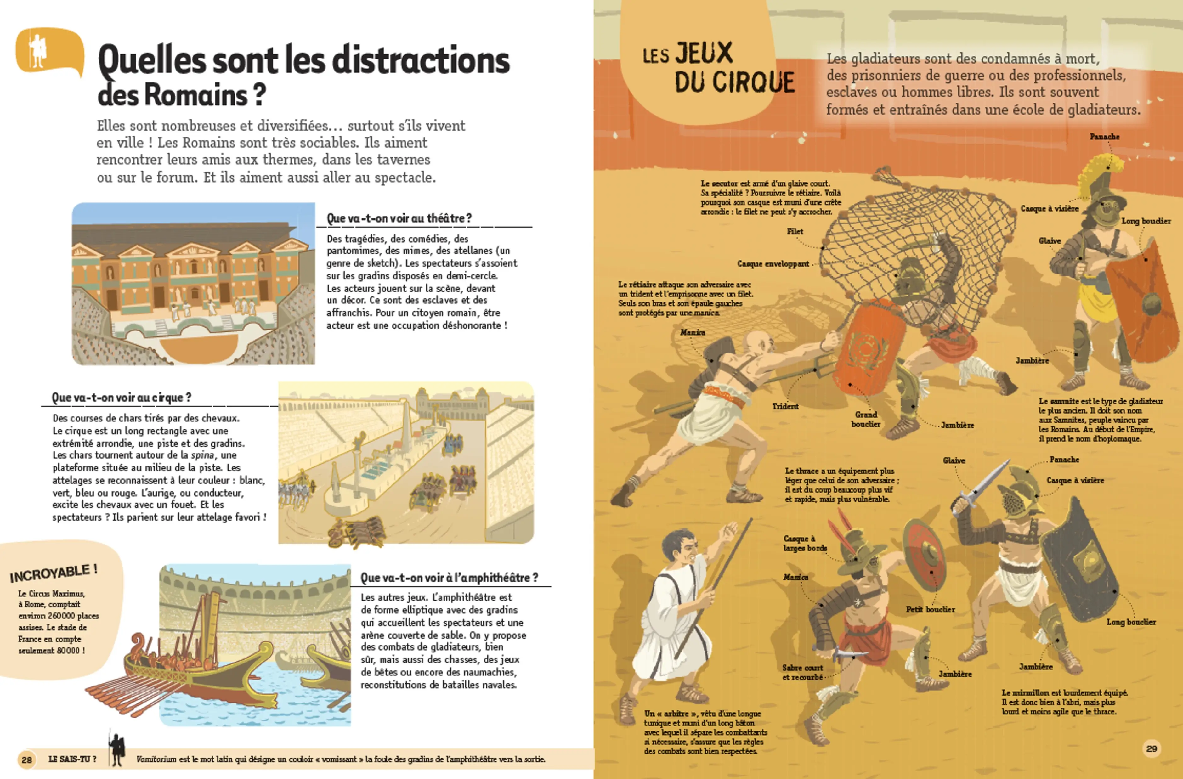 Questions/Réponses : Les romains - 60 questions captivantes pour tout savoir de la Rome antique ! - dès 7 ans - Livre documentaire - 9782095061524 - Pages intérieures 03