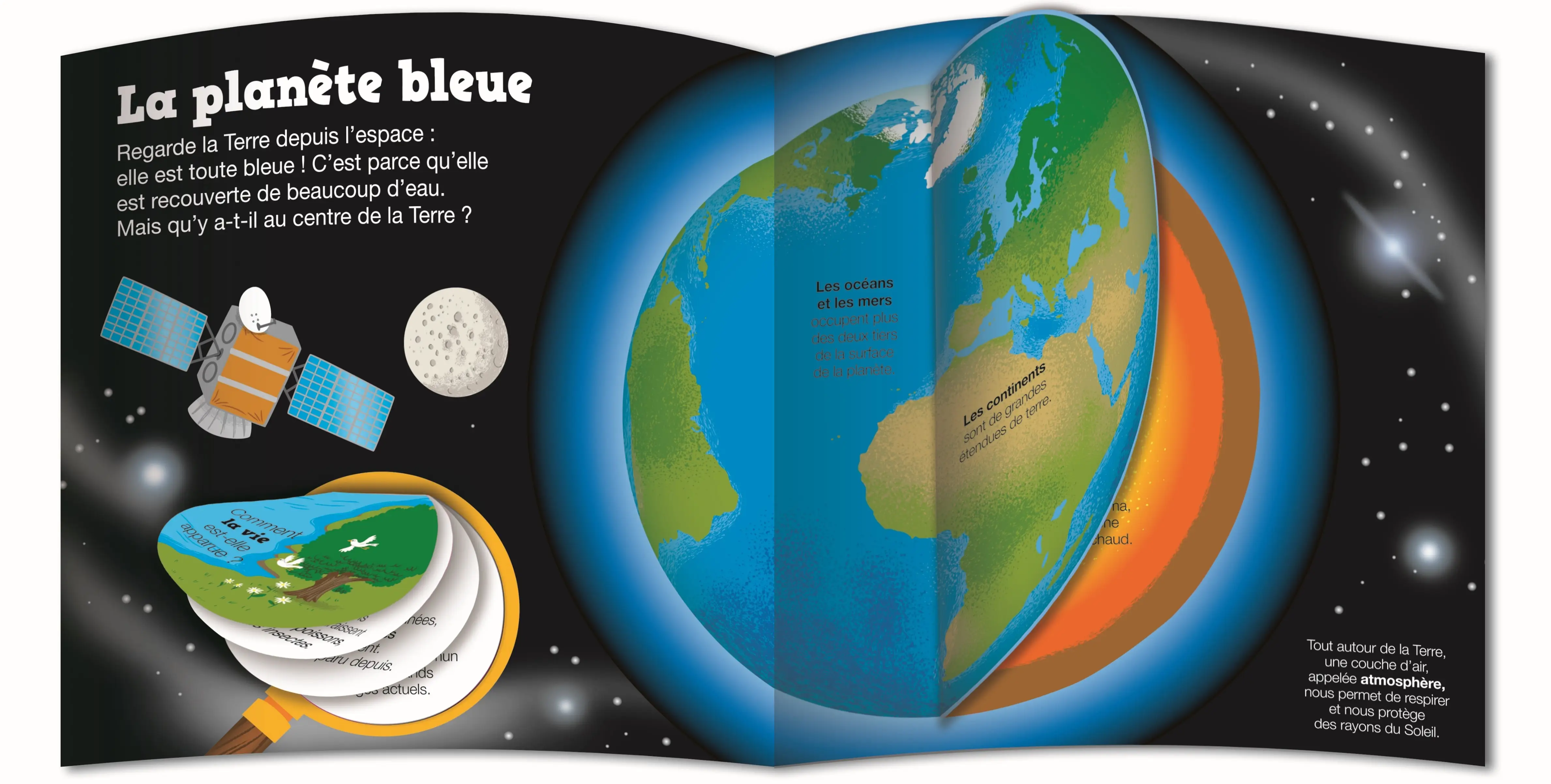 Kididoc - Planète terre - Un documentaire 100% animé pour percer les mystères de notre planète ! - dès 5 ans - Livre documentaire - 9782095042257 - Pages intérieures 04