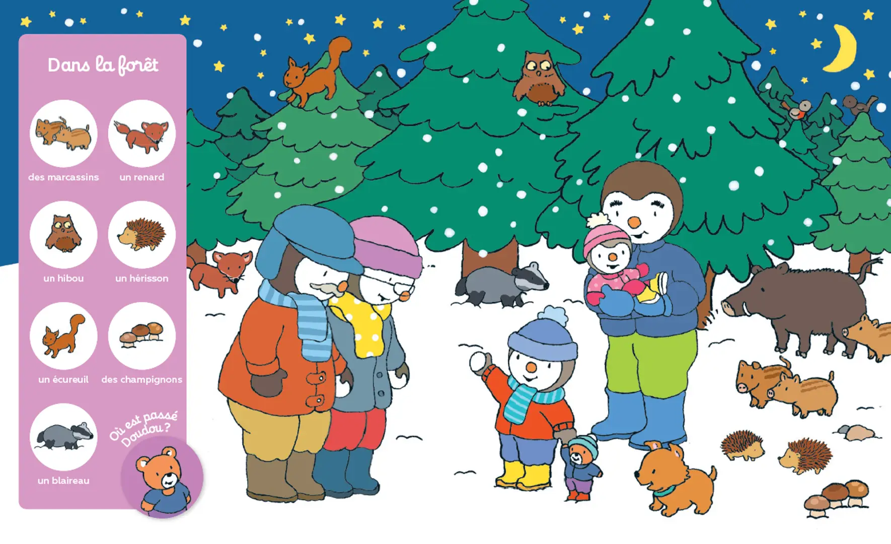 T'choupi Cherche et trouve Noël - un grand jeu d'observation pour enfant, dès 2 ans - Livre d'éveil - 9782095043148 - Pages intérieures 04