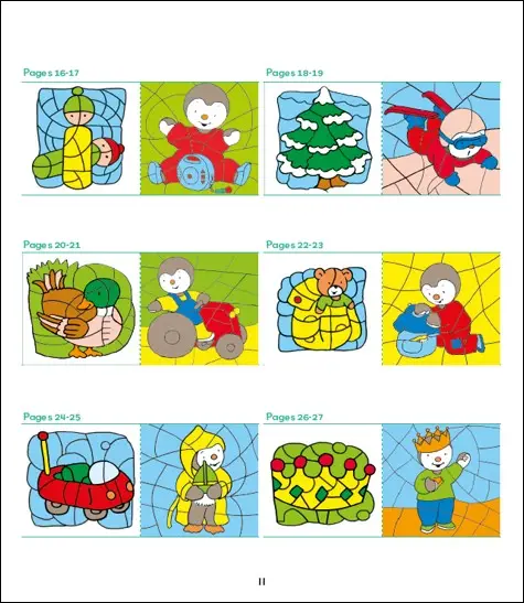 T'choupi Lettres et nombres 3-4 ans petite section - Coloriages malins - Cahier d'activités - 9782095049690 - Pages intérieures 04
