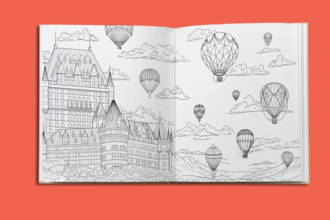 Coloriages de l'avent - Noël Magique autour du monde - 25 illustrations soigneusement scellées à découvrir jour après jour  - Adultes - Cahier d'activités - 9782095054571 - Pages intérieures 04
