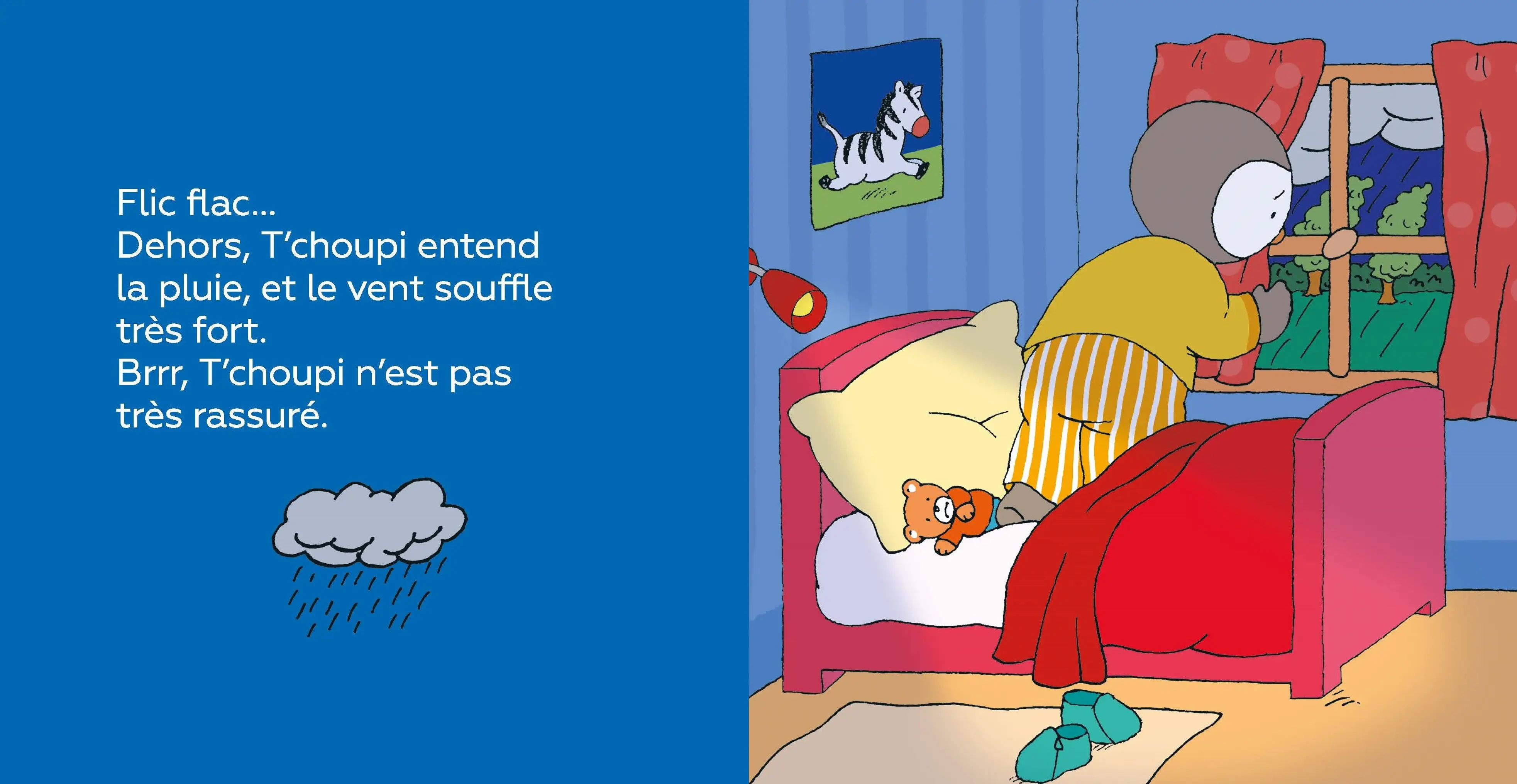T'choupi a peur de l'orage - Dès 2 ans - Album(s) - 9782092570739 - Pages intérieures 1