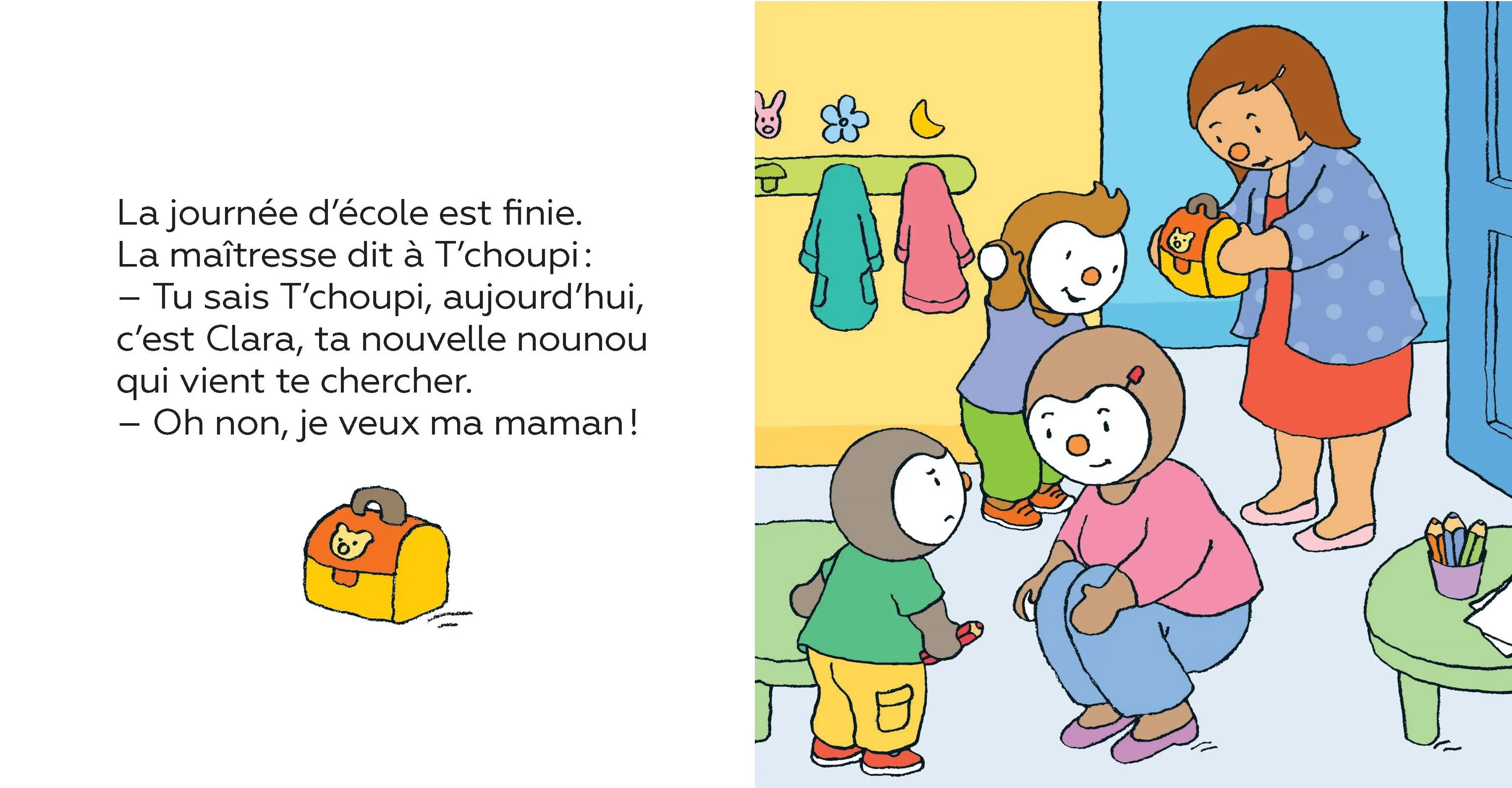 T'choupi a une nouvelle nounou - Dès 2 ans - Album(s) - 9782092574324 - Pages intérieures 1