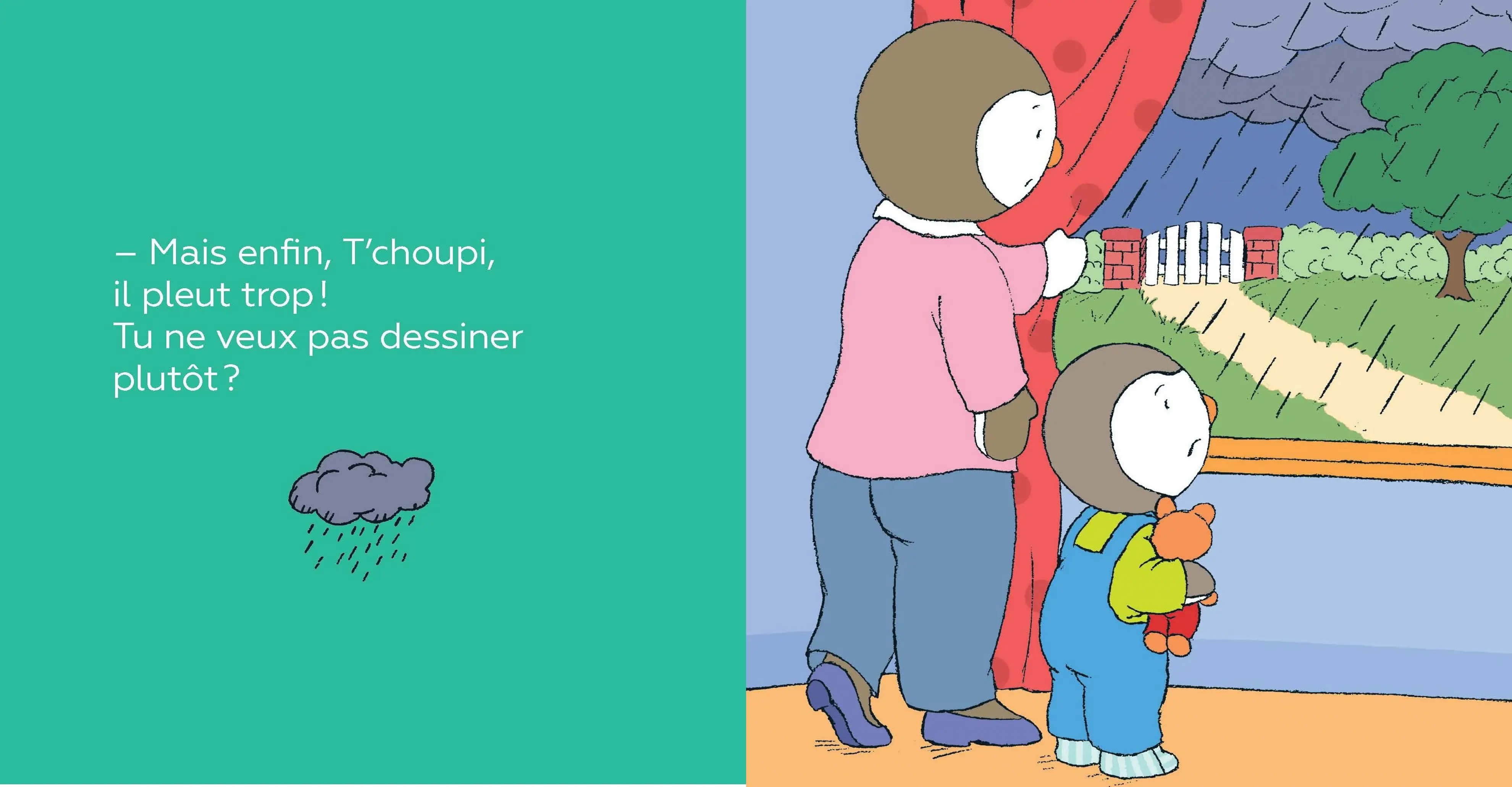 T'choupi s'amuse sous la pluie - Dès 2 ans - Album(s) - 9782092570722 - Pages intérieures 2