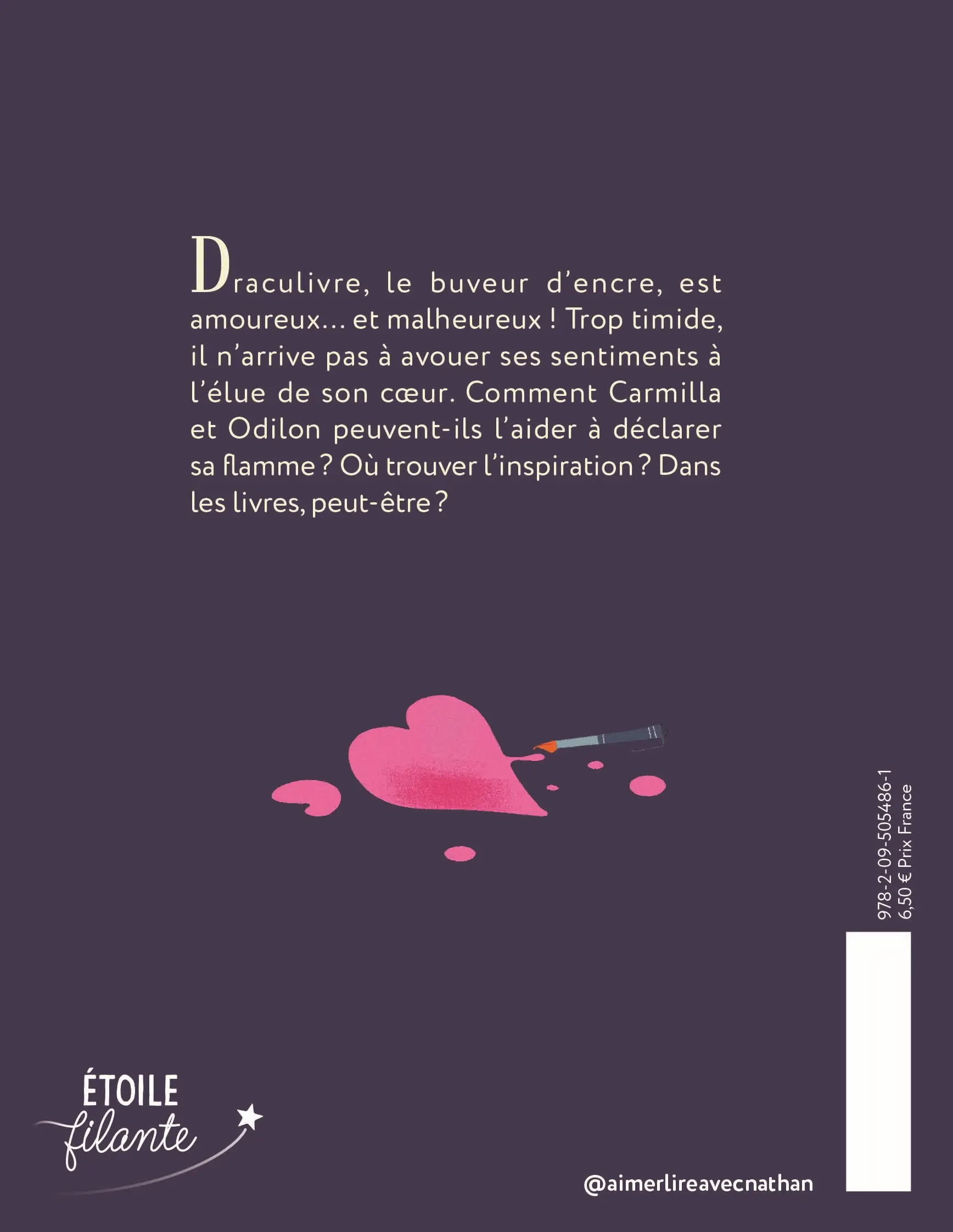 Le Buveur d'encre : Le buveur d'encre qui écrivait des mots d'amour - Dès 7 ans - Roman - 9782095054861 - Pages intérieures Back