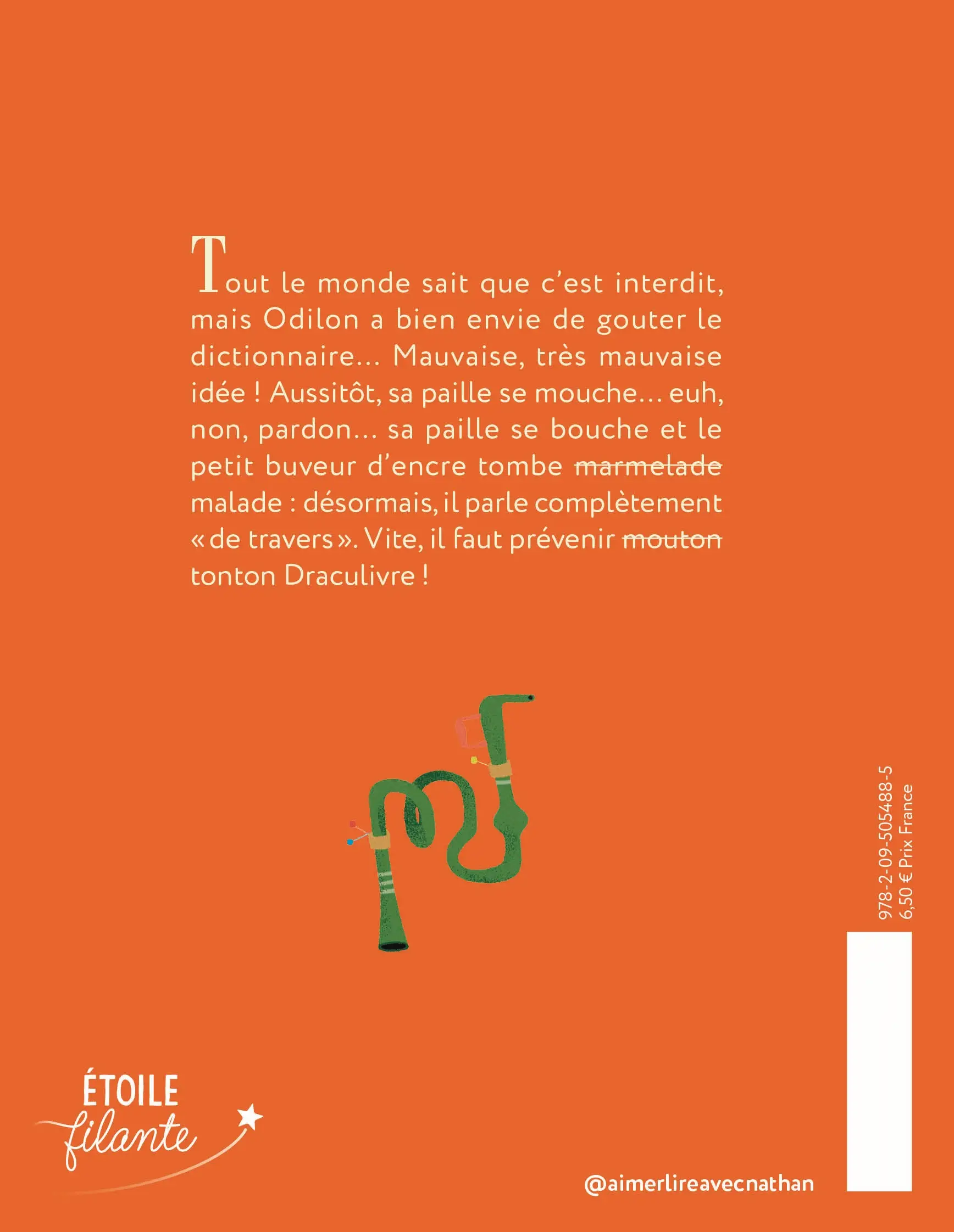 Le Buveur d'encre : Le buveur de dictionnaires - Dès 7 ans - Roman - 9782095054885 - Pages intérieures Back