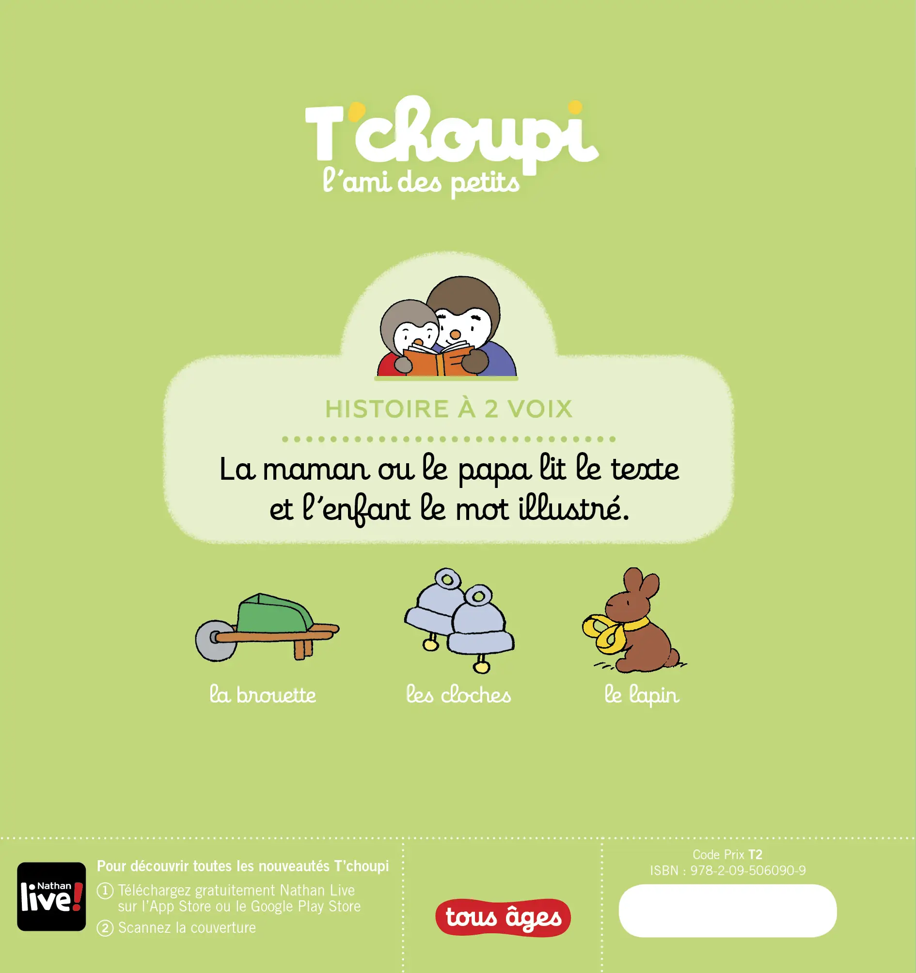 T'choupi et les oeufs de Pâques - Une histoire à deux voix - Dès 2 ans  - Album(s) - 9782095060909 - Pages intérieures Back