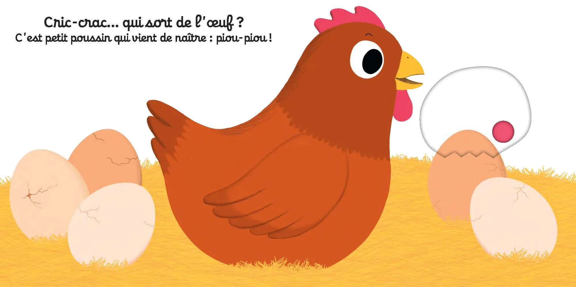 Bonne nuit petit poussin ! - Livre animé - Une histoire parfaite à découvrir à Pâques - Kididoc dès 1 an - Livre documentaire - 9782092584354 - pages intérieures1