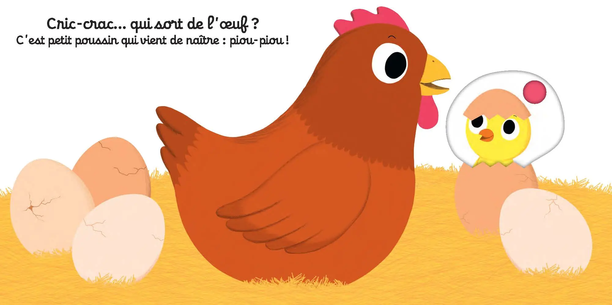 Bonne nuit petit poussin ! - Livre animé - Une histoire parfaite à découvrir à Pâques - Kididoc dès 1 an - Livre documentaire - 9782092584354 - pages intérieures2