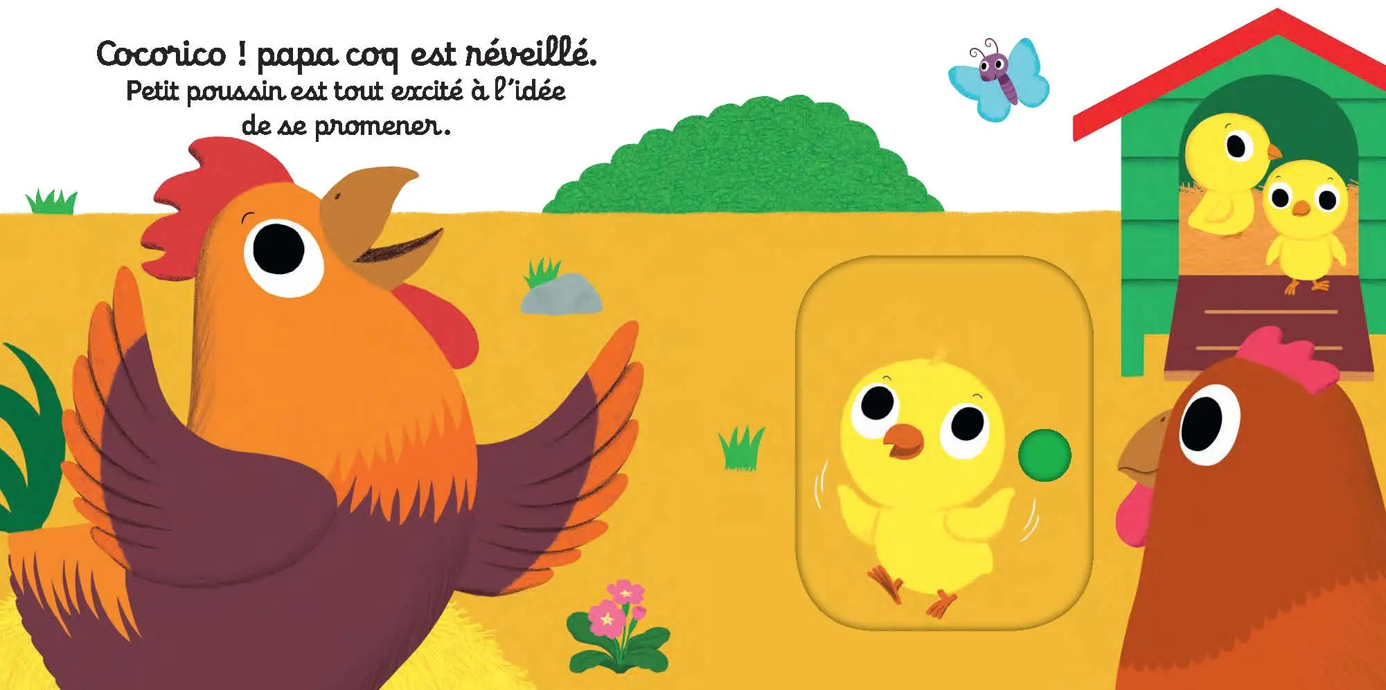 Bonne nuit petit poussin ! - Livre animé - Une histoire parfaite à découvrir à Pâques - Kididoc dès 1 an - Livre documentaire - 9782092584354 - pages intérieures3