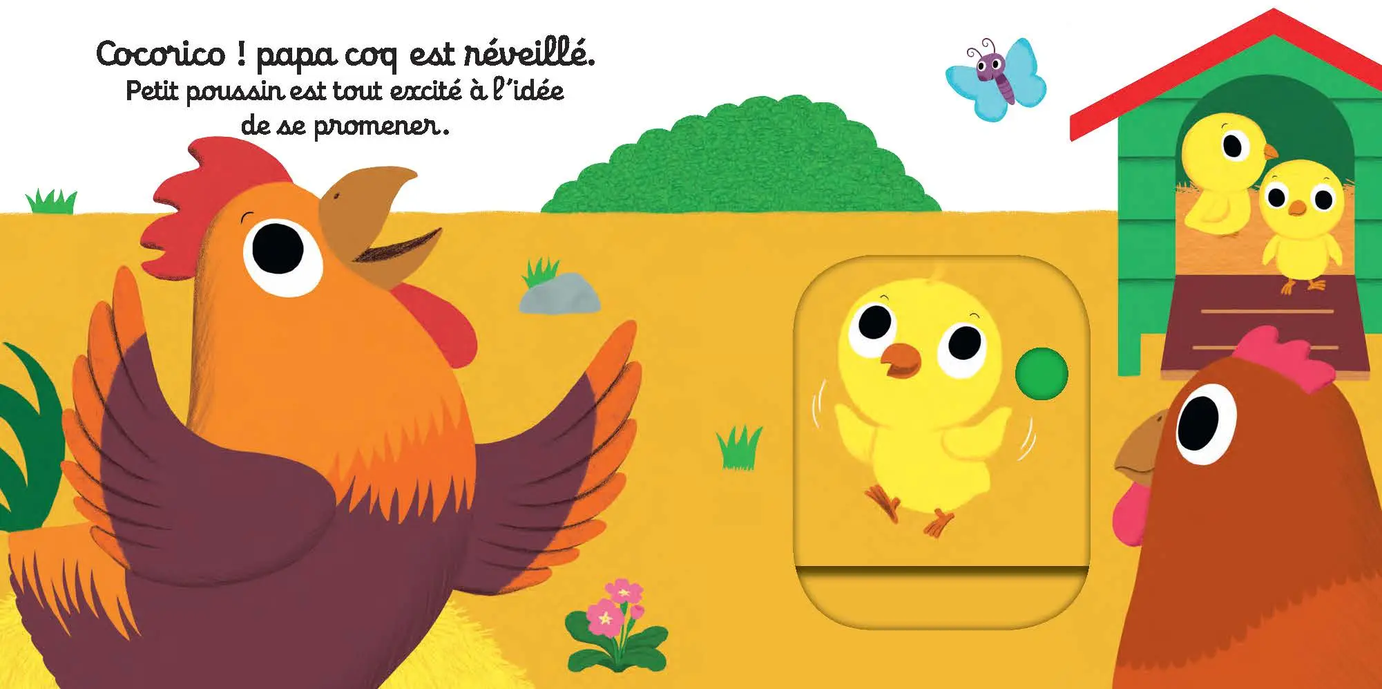 Bonne nuit petit poussin ! - Livre animé - Une histoire parfaite à découvrir à Pâques - Kididoc dès 1 an - Livre documentaire - 9782092584354 - pages intérieures4