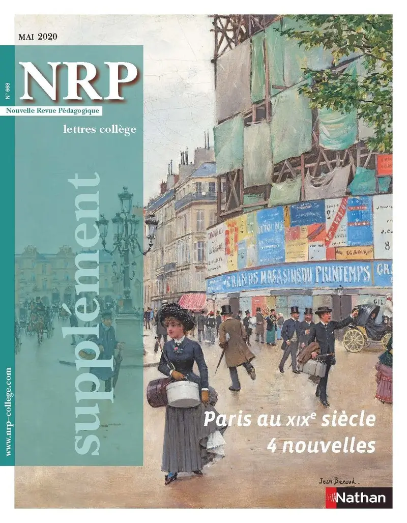Paris au XIXe siècle 4 nouvelles - Supplément N°668 - NRP Collège Mai 2020 ( Format PDF) -  - 9782091167190