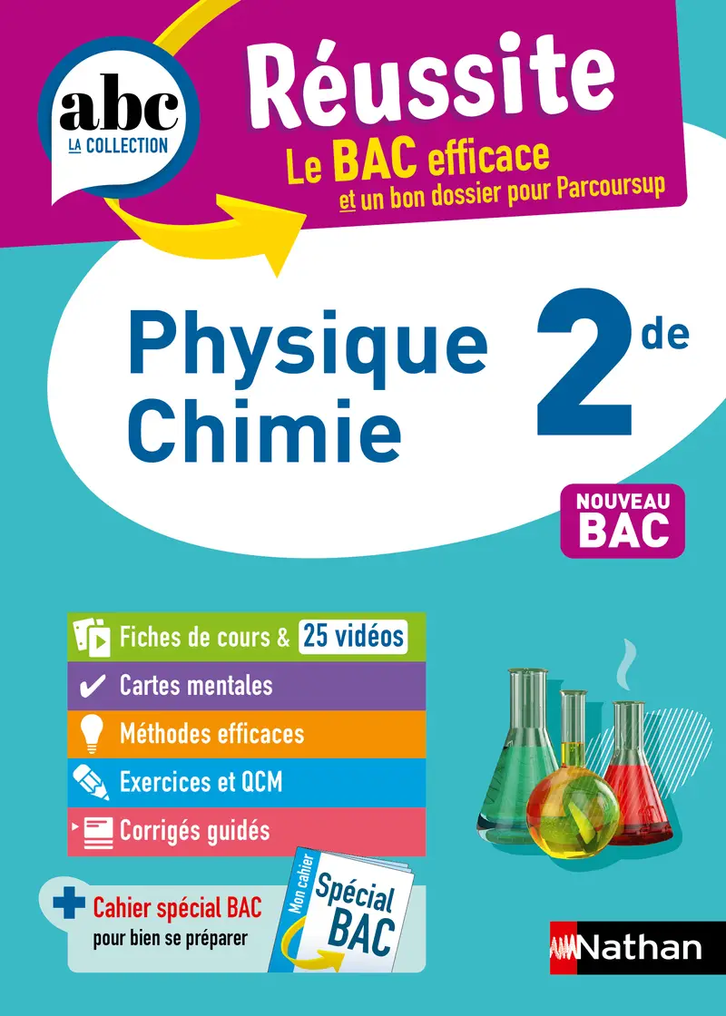 Physique-Chimie 2de - ABC Réussite - Programme de seconde 2026-2027 - Cours, Méthode, Exercices - EPUB - Livre de cours, méthode et exercices - 9782095022945