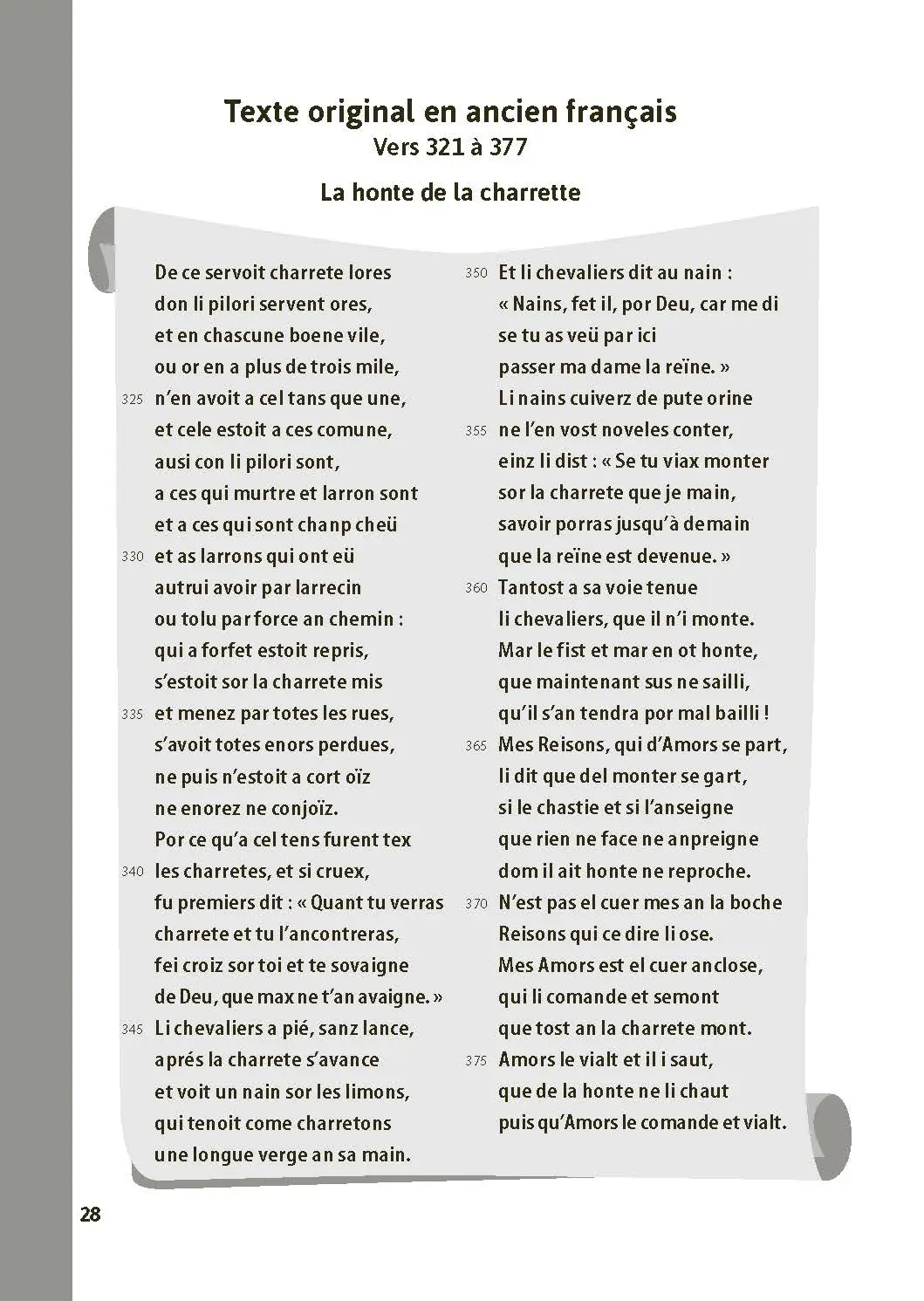 Le Chevalier de la charrette (édition bilingue) Chrétien de Troyes - BAC Français 1re 2027 - Parcours : le roman et l'invention de l'amour - voies générale et technologique - intégrale -  - 9782095064341 - PI 5