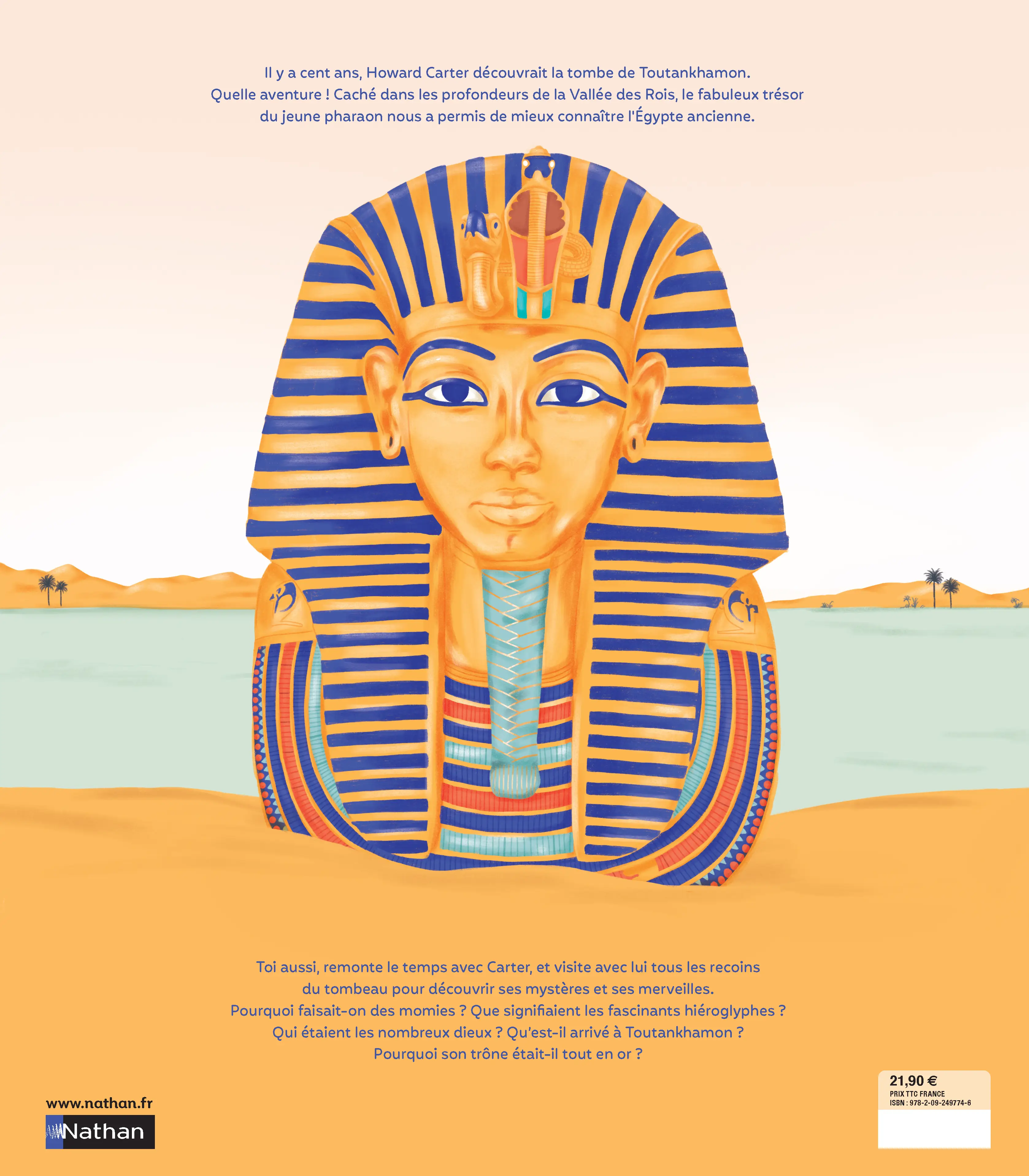 Toutankhamon : le trésor de l'enfant pharaon - Album Mosquito - Dès 7 ans - Livre documentaire - 9782092497746 - Plat 4