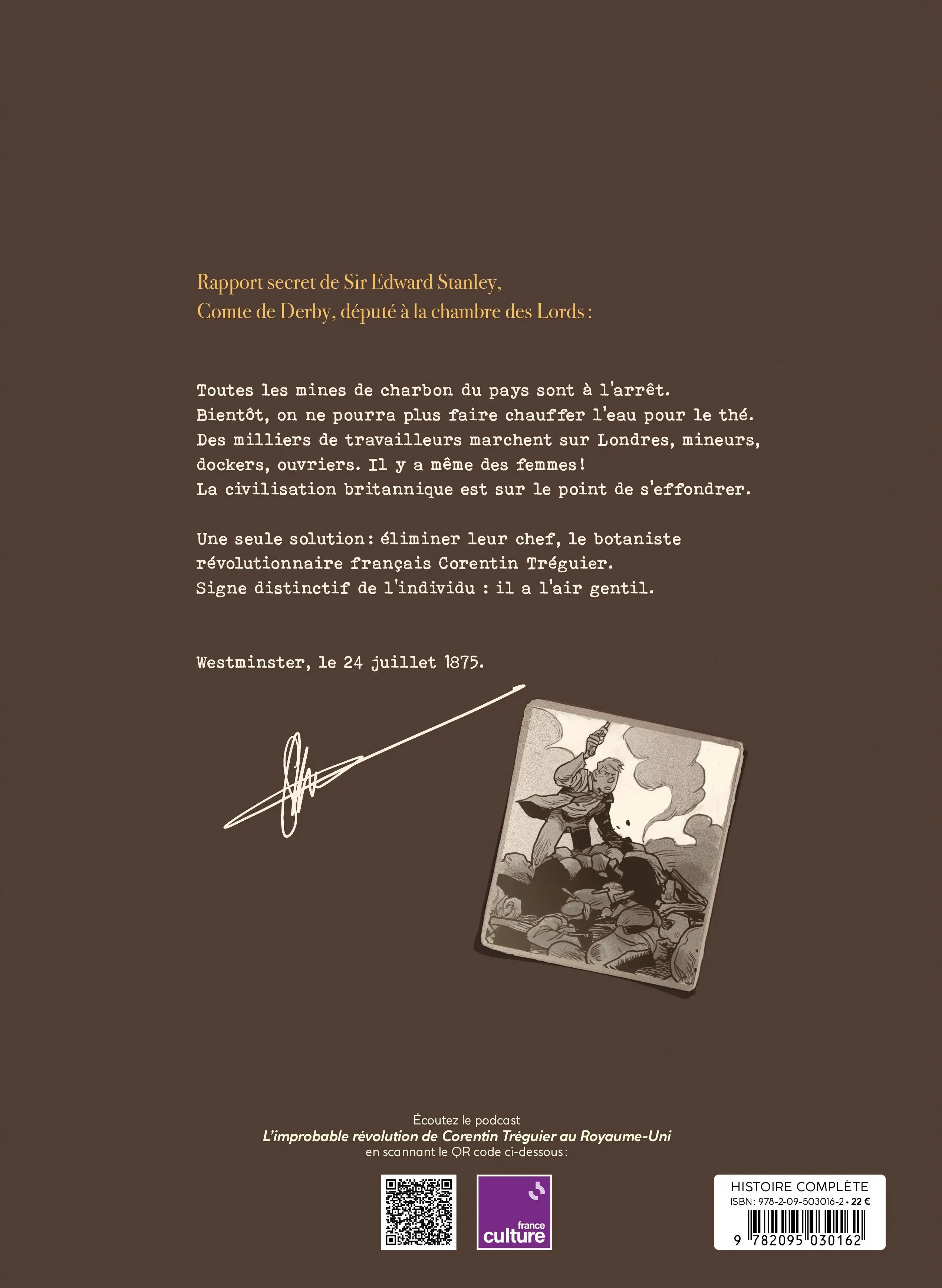 L'improbable révolution de Corentin Tréguier au Royaume-Uni - Une BD captivante sur la révolution sociale dans l'Angleterre industrielle  - BD - 9782095030162 - Plat_4