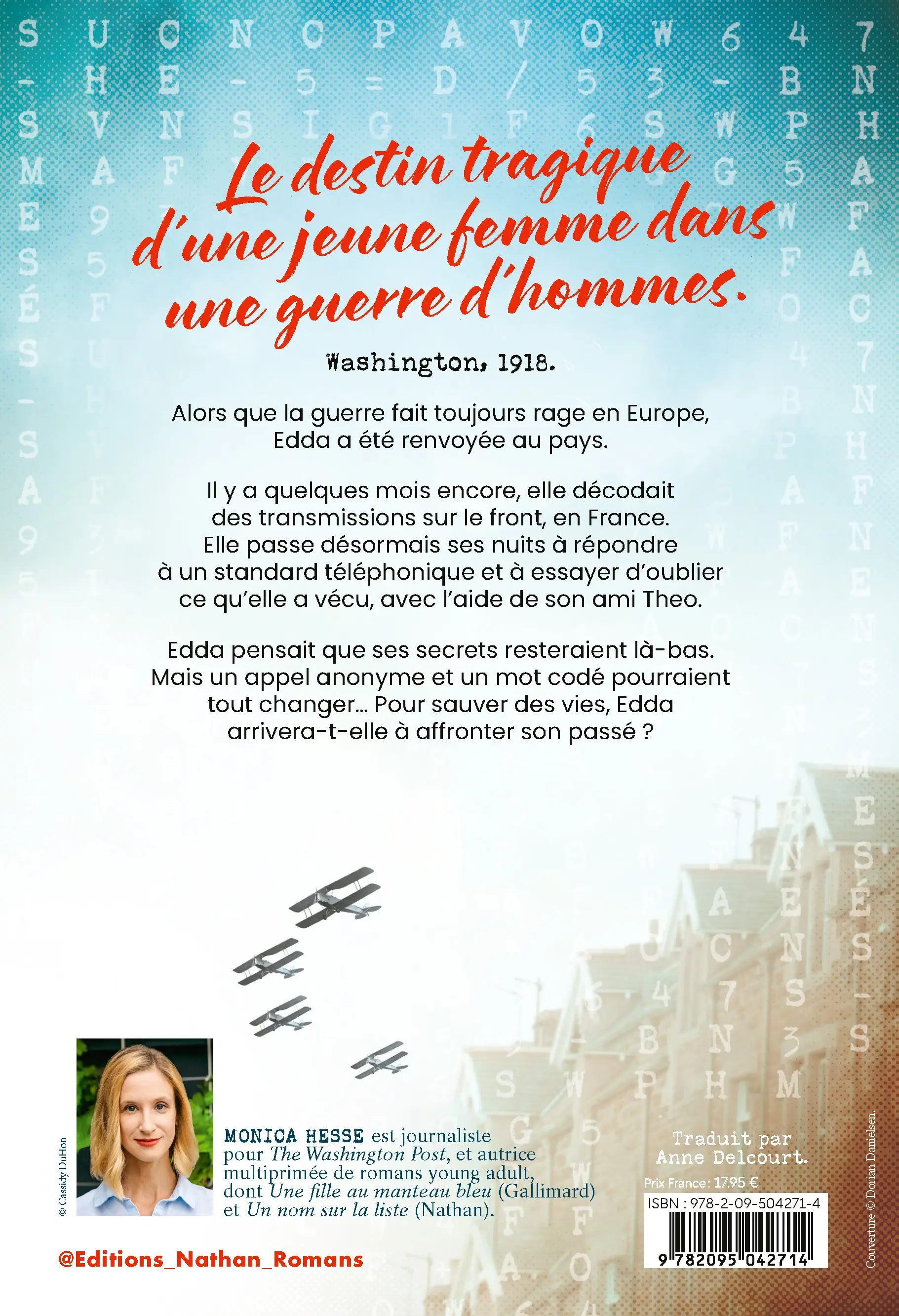 Nom de code Hello girls - Ses secrets l'ont suivie après la guerre - Young Adult - Roman - 9782095042714 - Plat_4