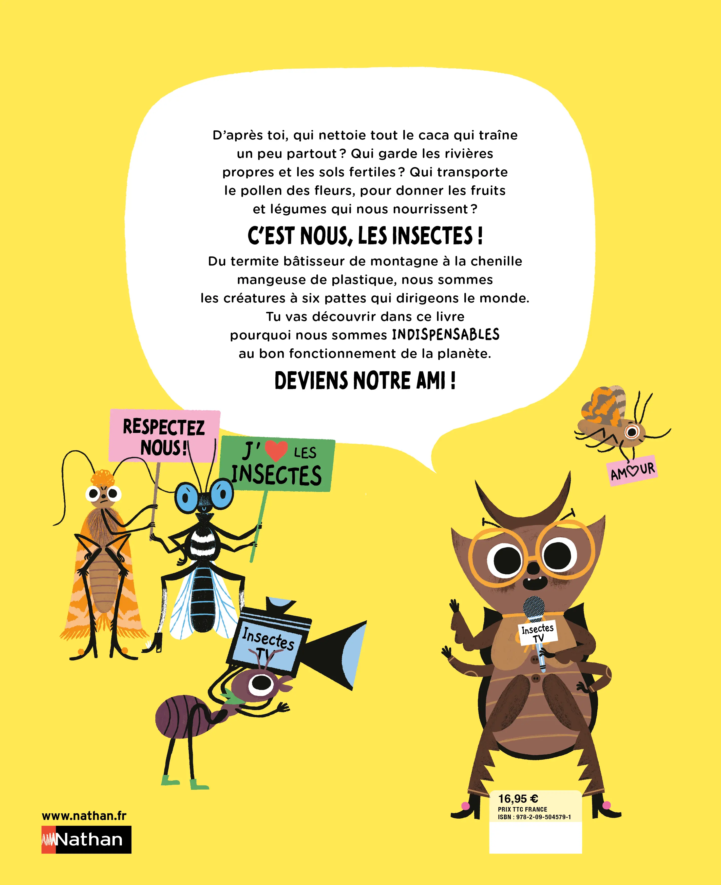 Nous, les Insectes - À la Découverte des Secrets de la Nature - Guide Illustré pour enfants à partir de 8 ans - Livre documentaire - 9782095045791 - Plat 4