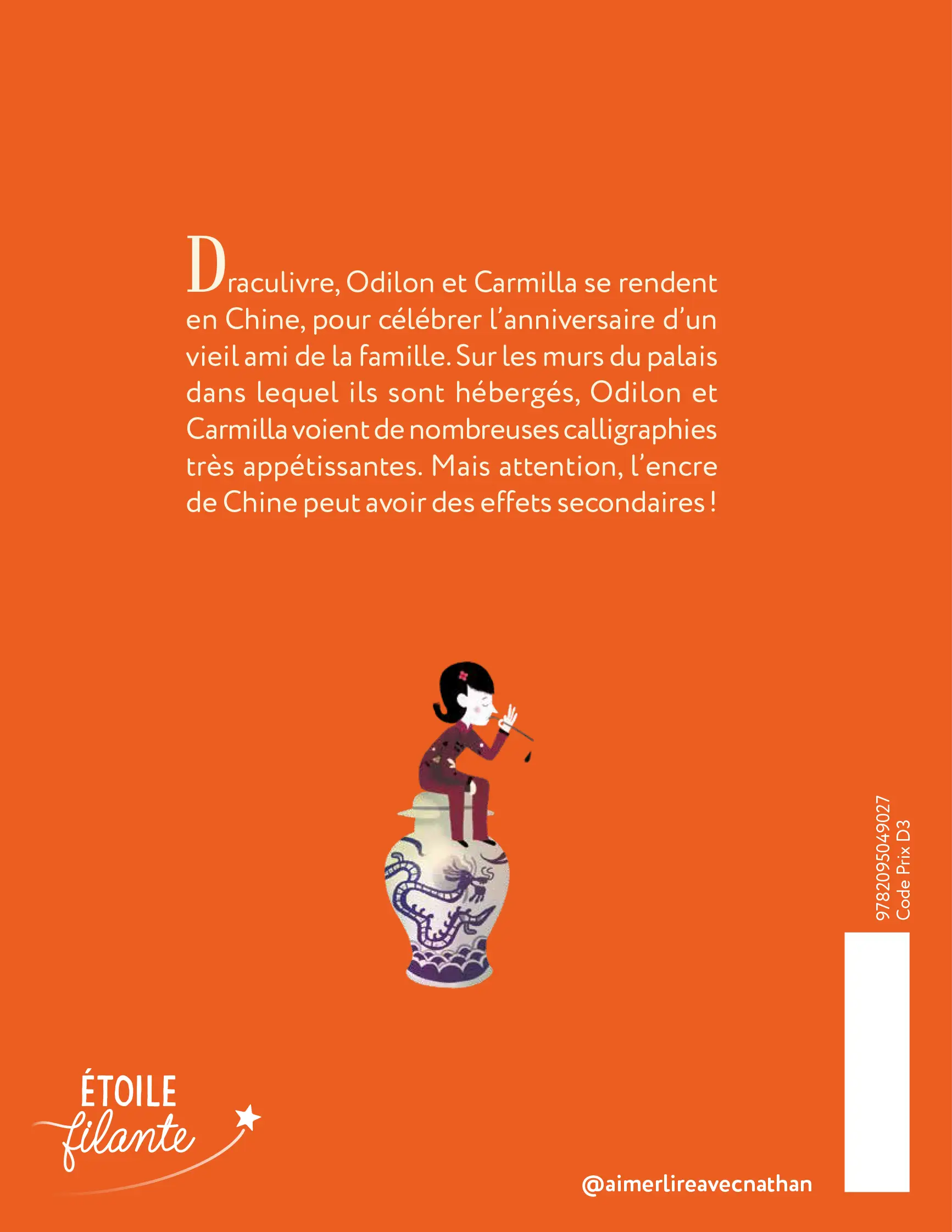 La Buveuse d'encre de Chine - Roman Fantastique illustré de 7 à 11 ans - Roman - 9782095049027 - Plat 4