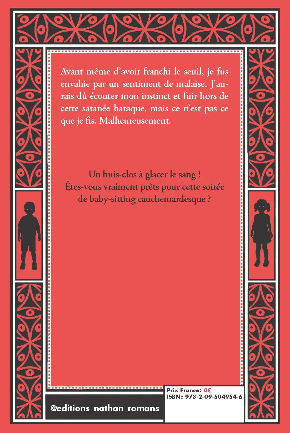 Court toujours - La babysitter - Un huis-clos horrifique à glacer le sang ! - Thriller psychologique pour ados - Audiobook inclus - Roman - 9782095049546 - Plat_4