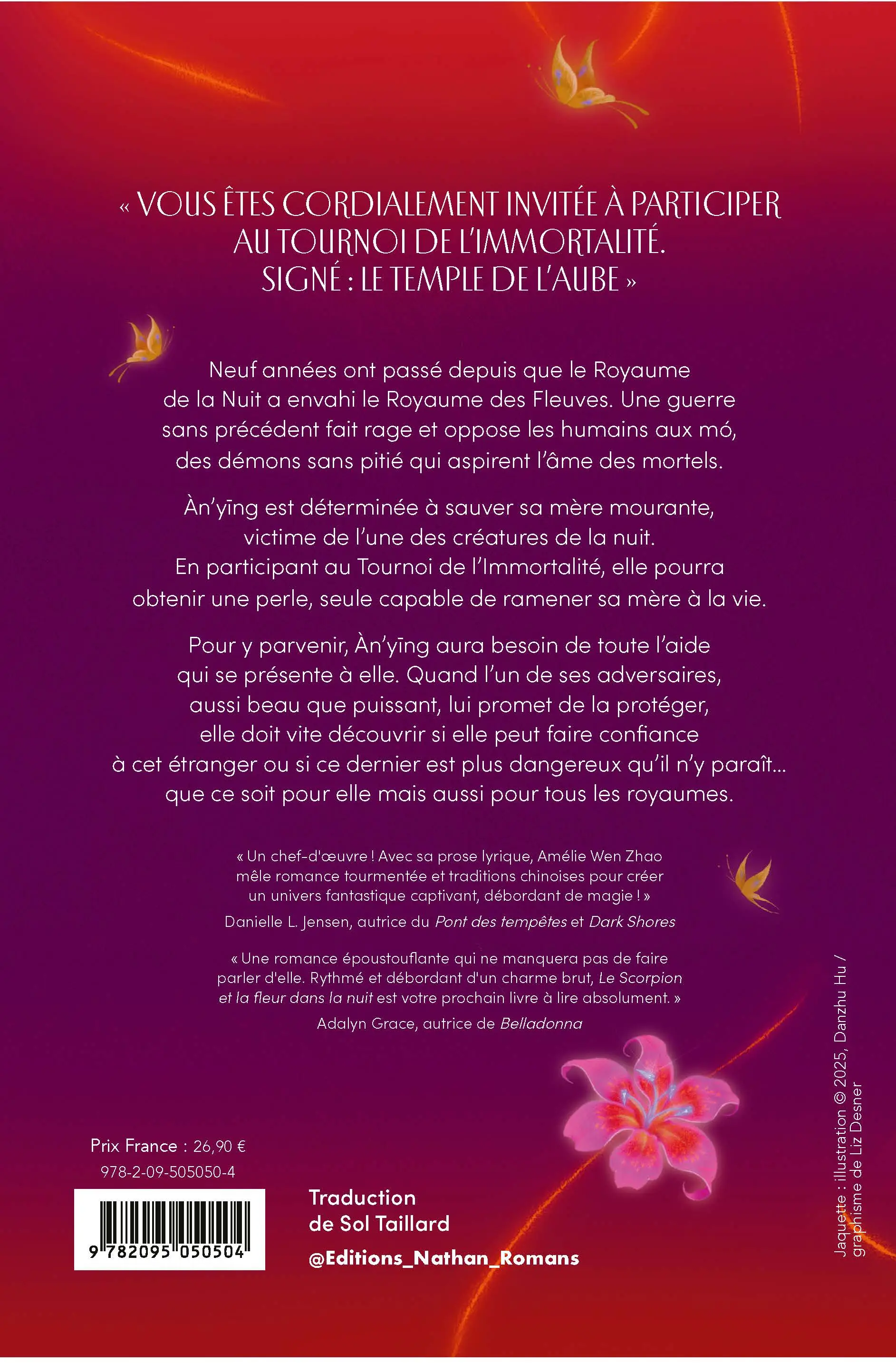 Le scorpion et la fleur dans la nuit - Tome 01 Edition collector - Dès 15 ans - Roman - 9782095050504 - Plat_4
