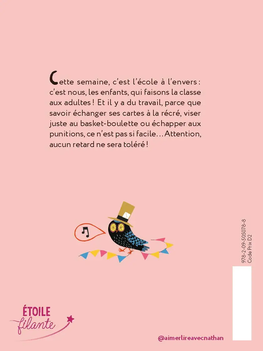 L'École à l'envers - Quand les enfants deviennent maîtres - Roman illustré 7-11 ans - Roman - 9782095050788 - Plat 4