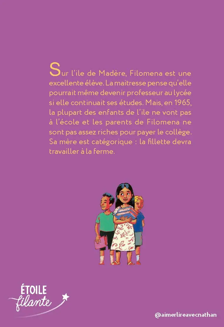 Je veux aller à l'école - Filomena et son rêve d'études - Roman illustré 7-11 ans - Roman - 9782095050832 - Plat 4